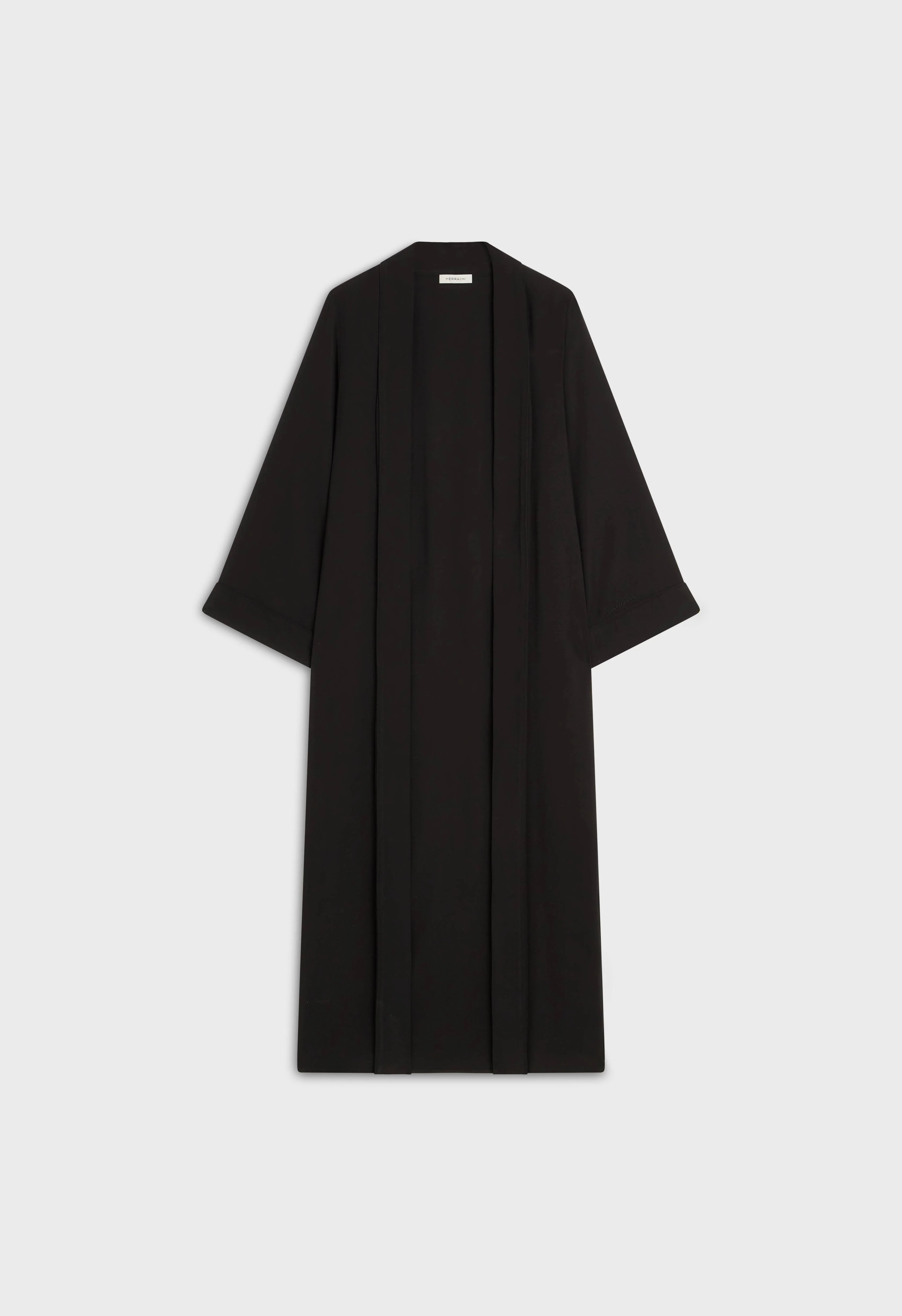 Essential Soft Woven Abaya Regular | Black - Image 3