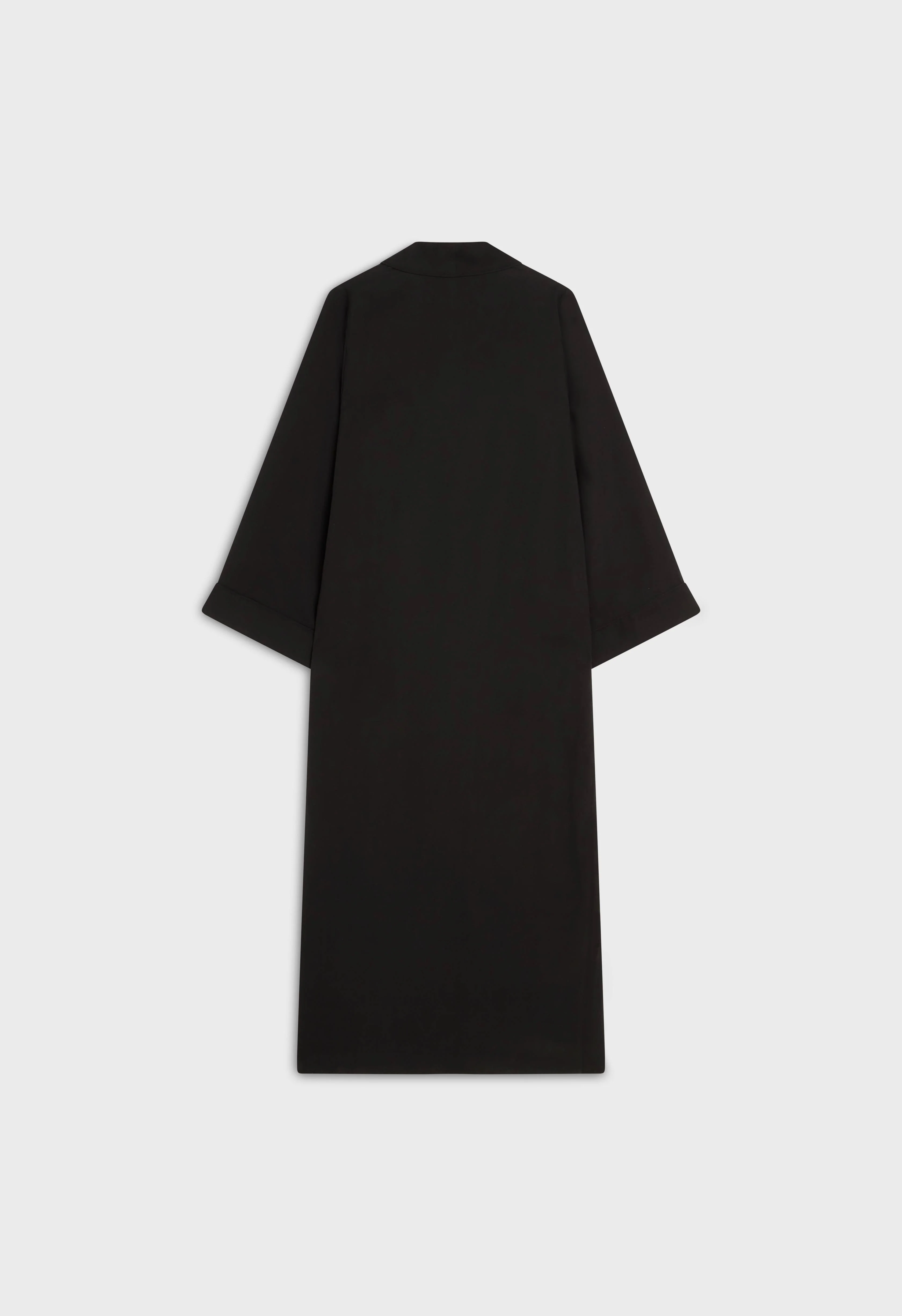 Essential Soft Woven Abaya Regular | Black - Image 4