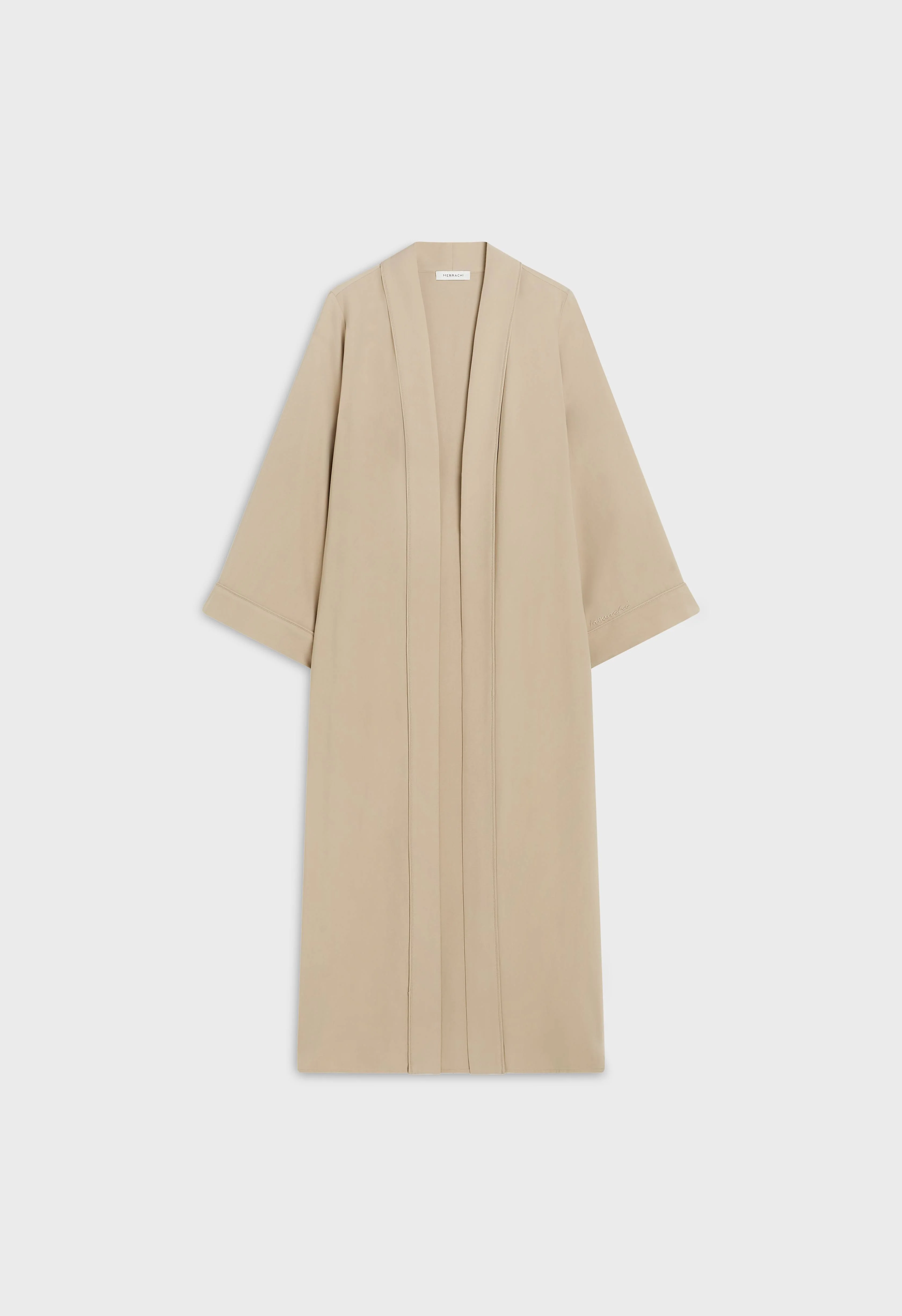 Essential Soft Woven Abaya Regular | Mocha - Image 3