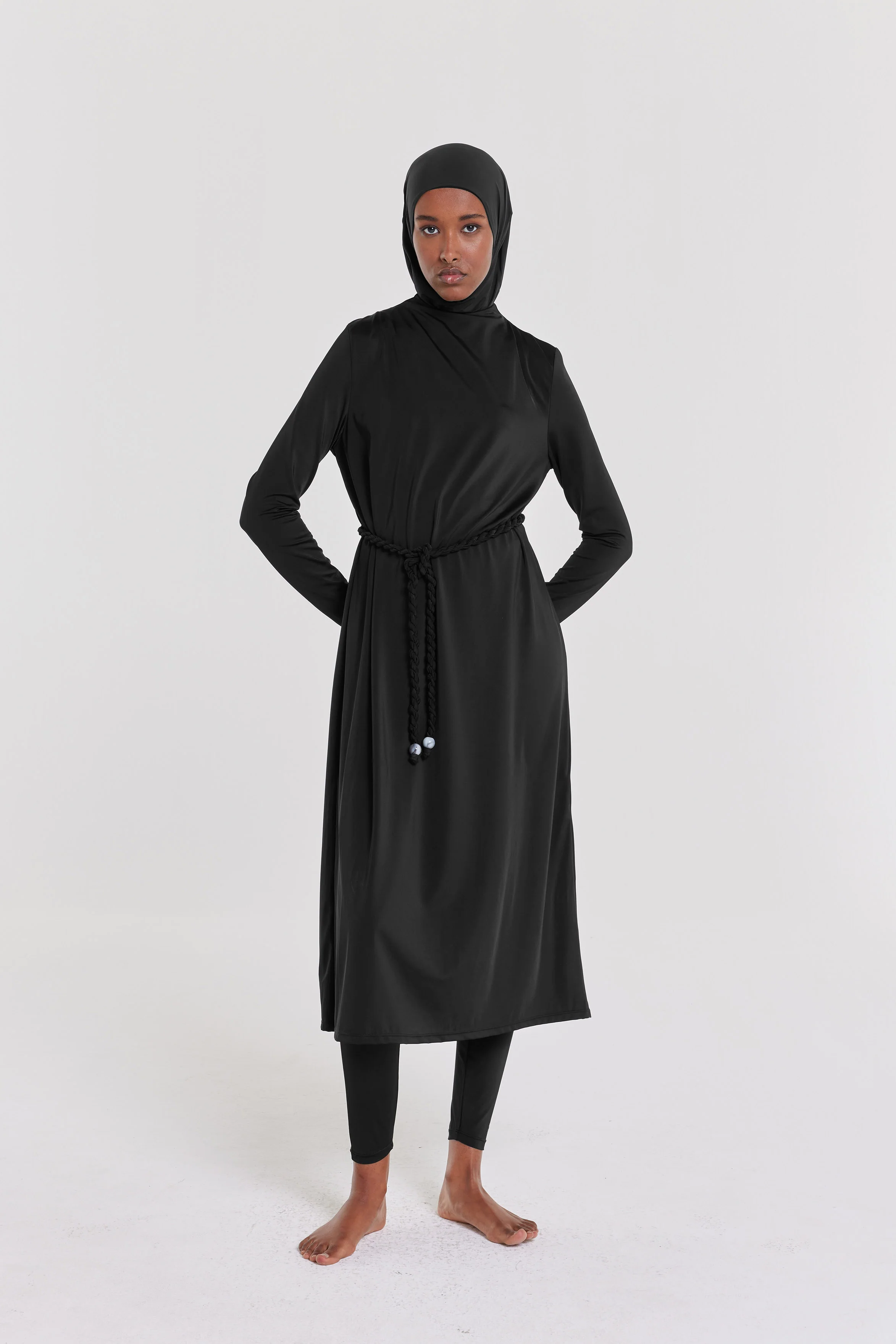 Essential Swim Dress and Suit | Black - Image 4