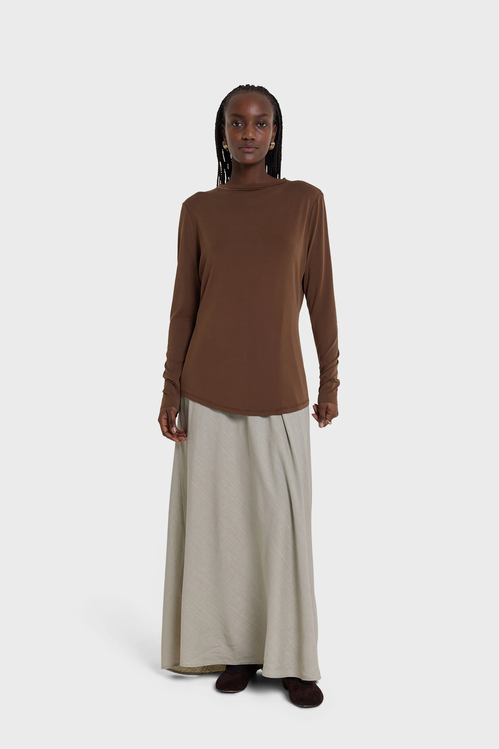 Essential Top | Deep Brown - Image 2