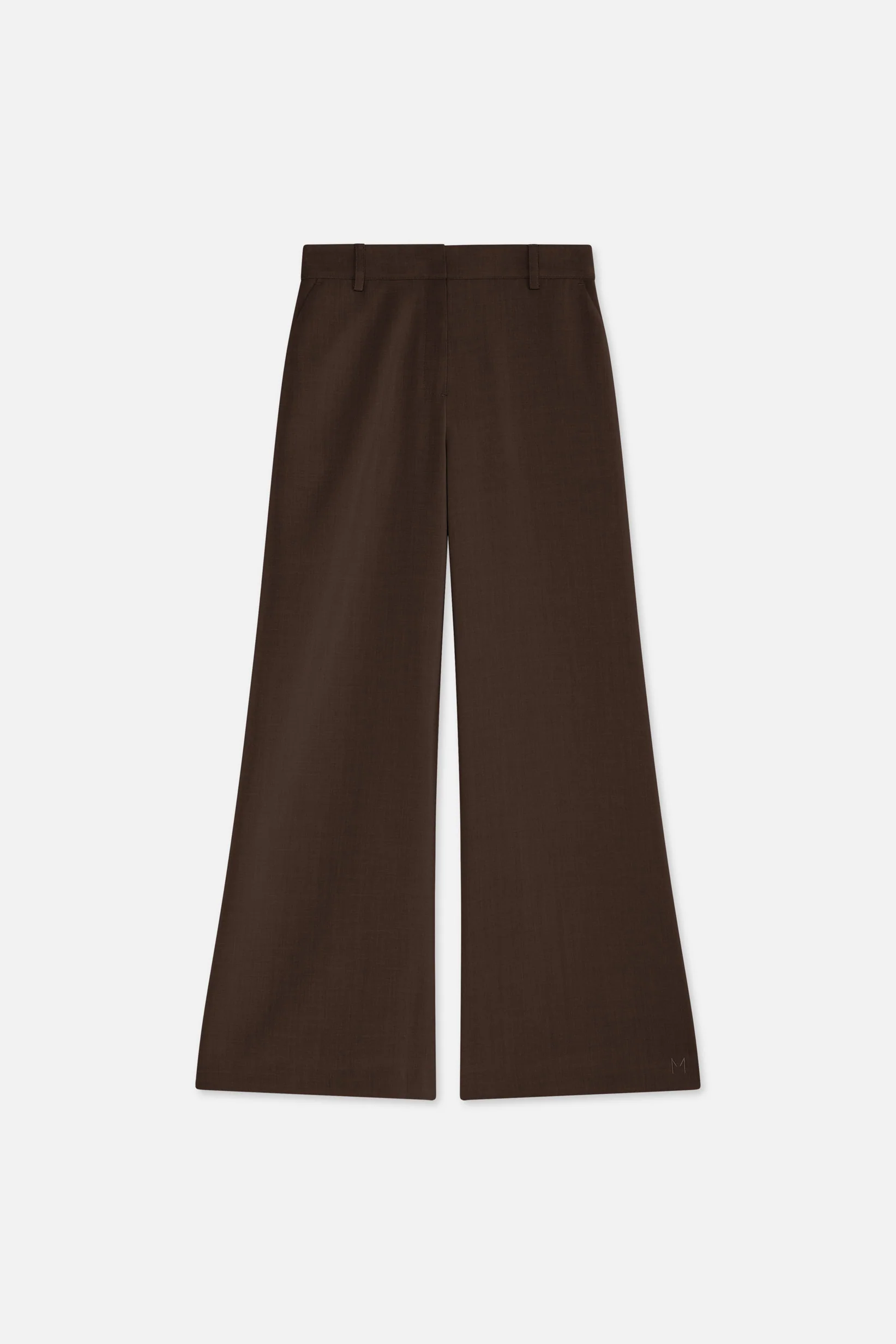Flared Trousers | Dark Brown - Image 5