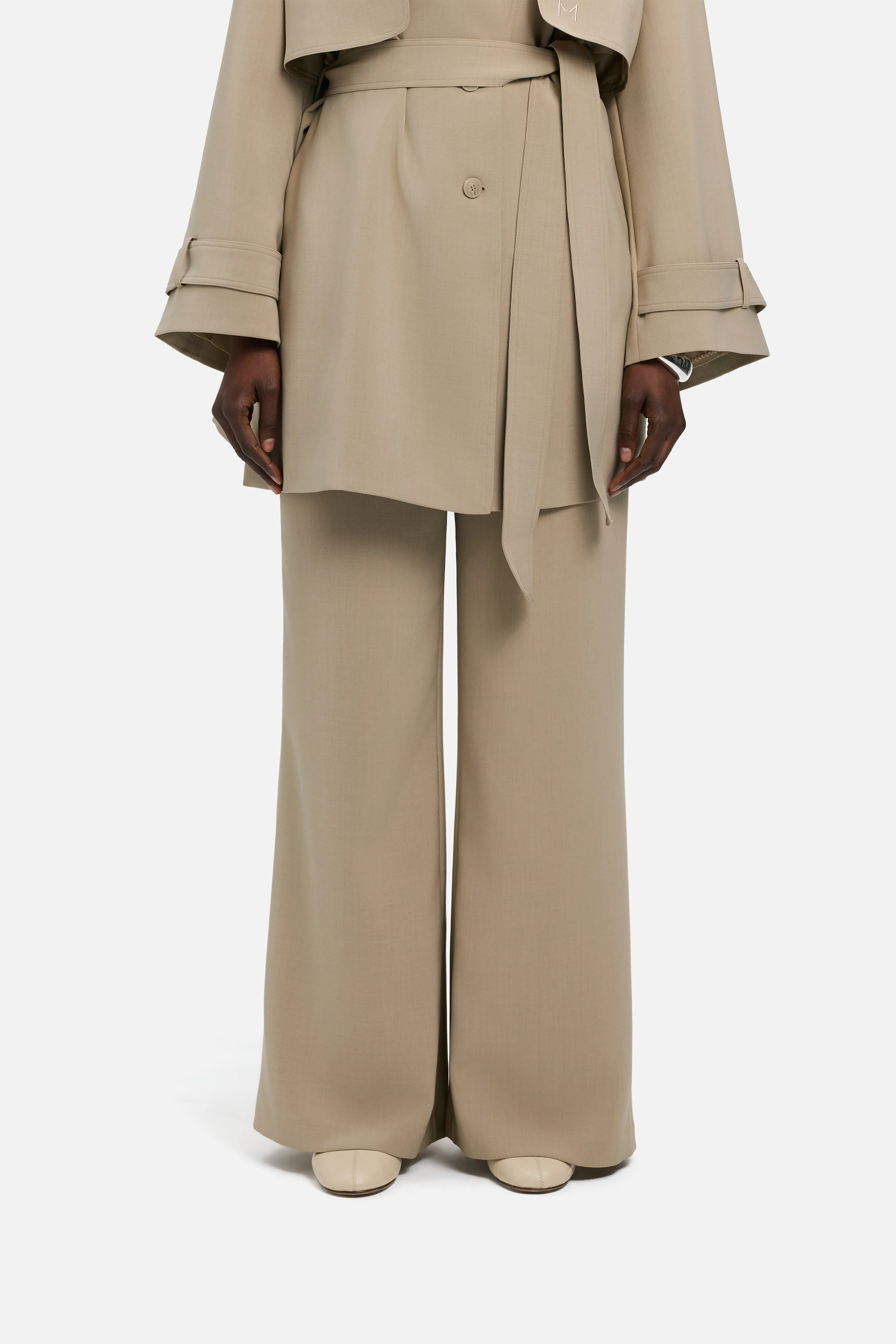 Flared Trousers | Mocha - Image 3