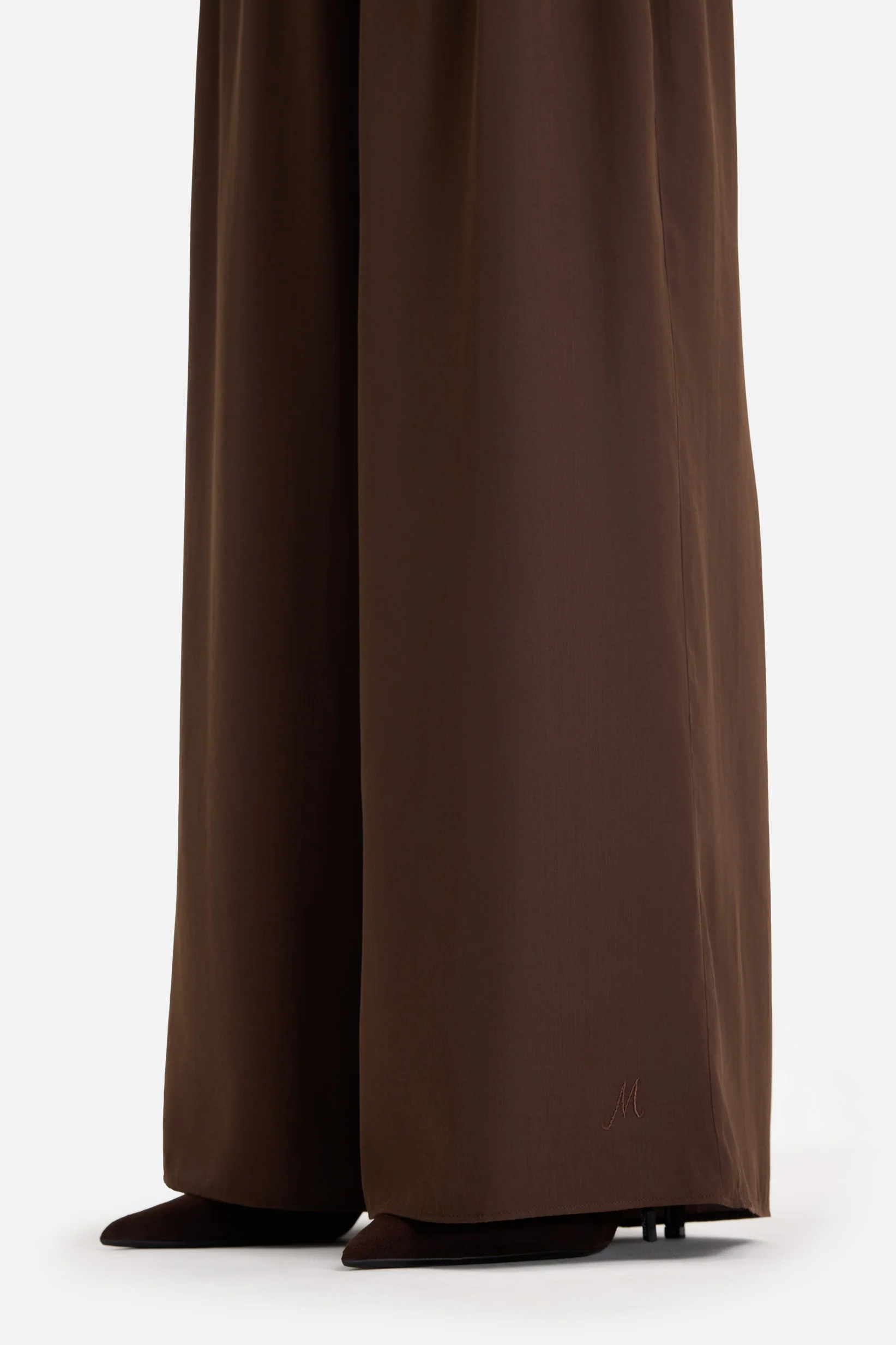 Flowy Loose Fit Trousers | Burnt Mocha - Image 4