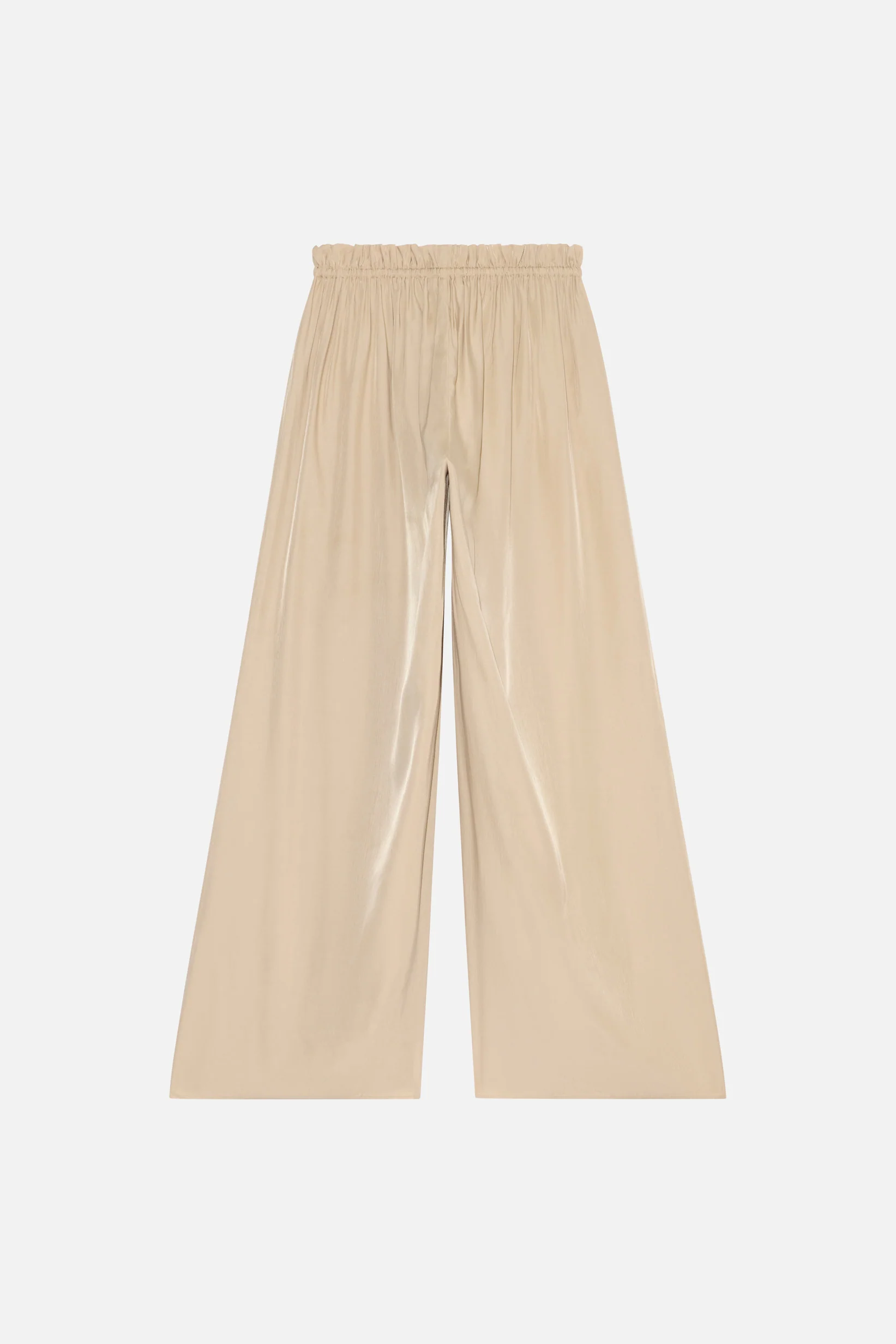 Flowy Loose Fit Trousers | Oat - Image 6