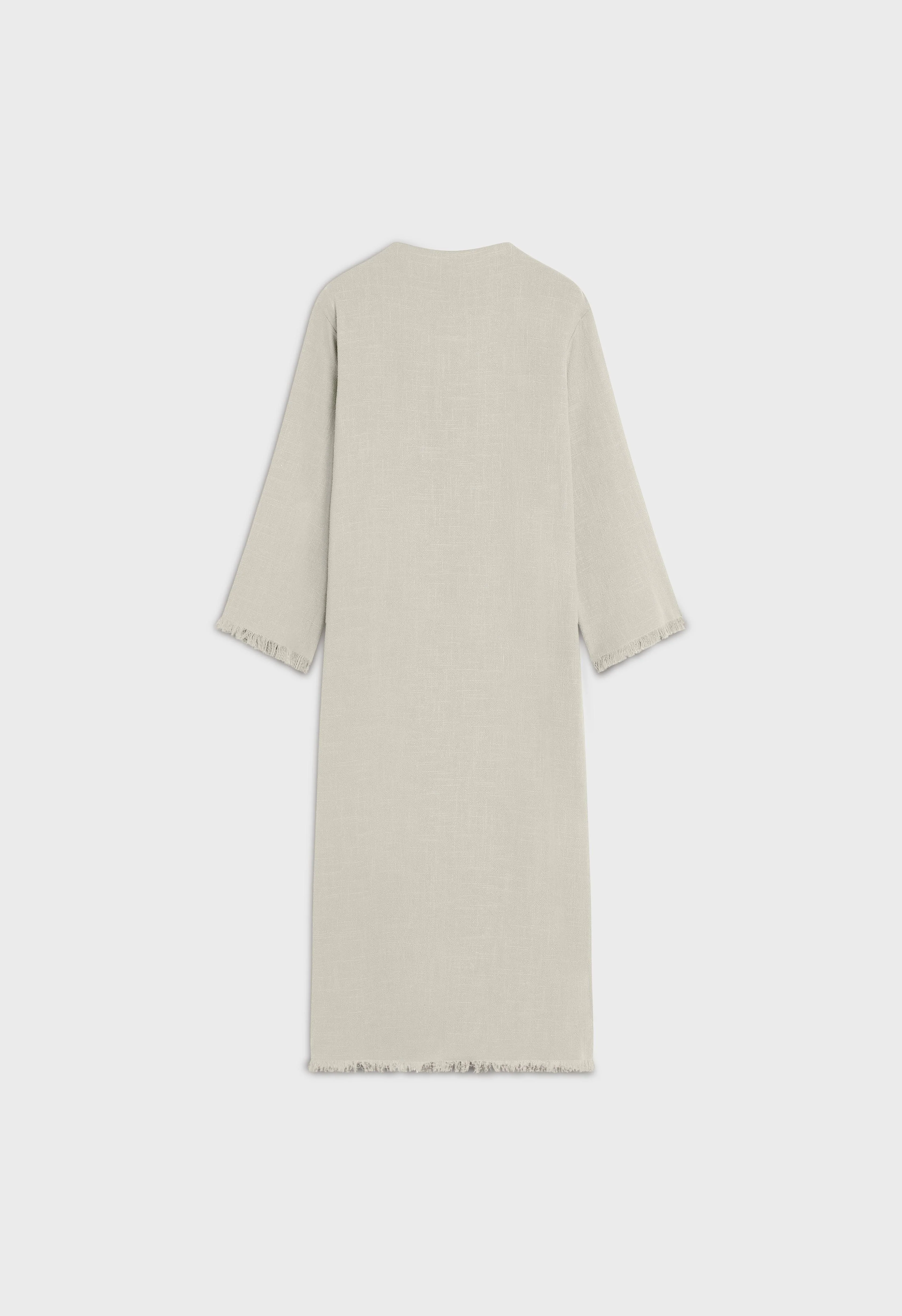 Frayed Hem Dress | Light Storm - Image 3