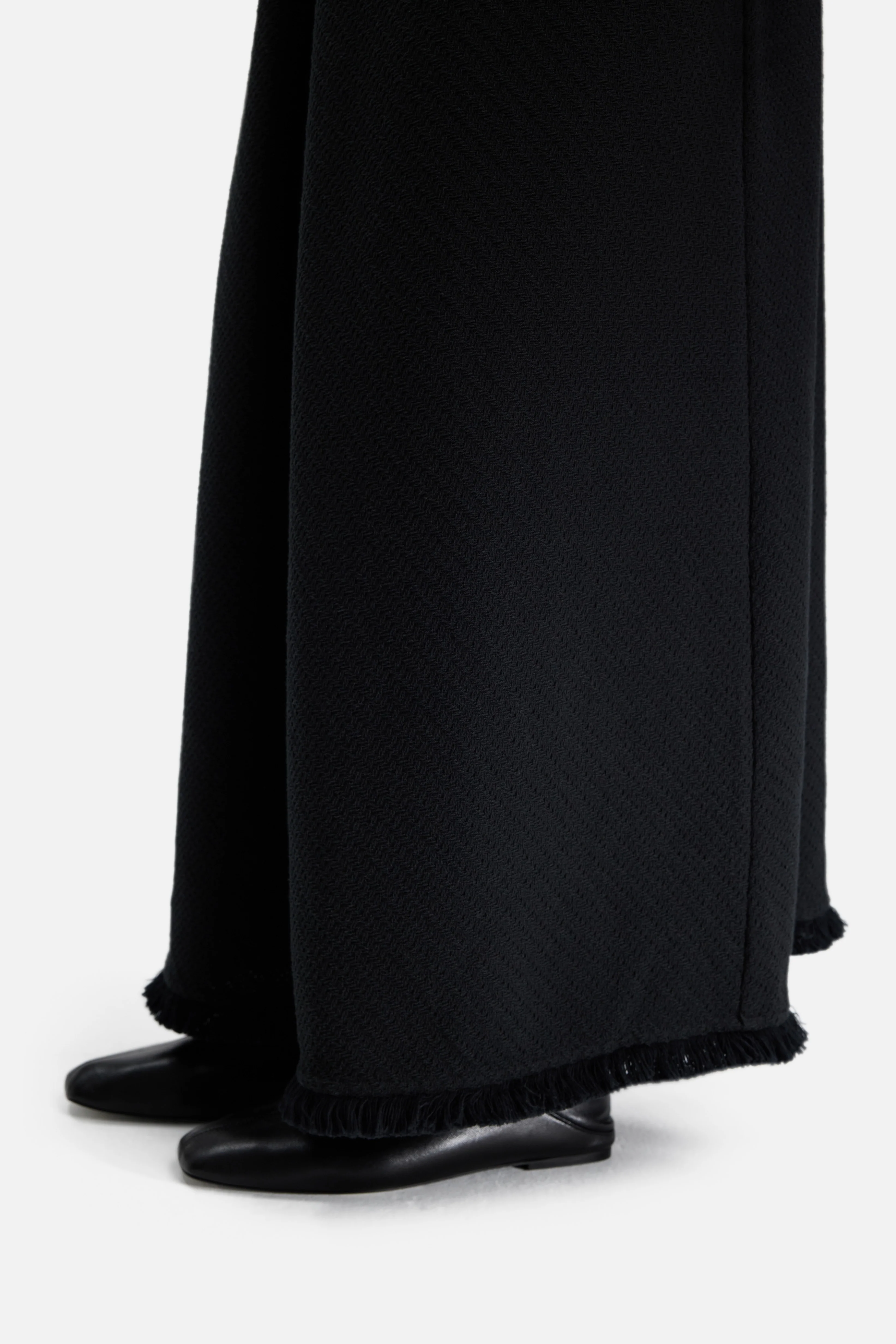 Fringe Trim Dress | Black - Image 4