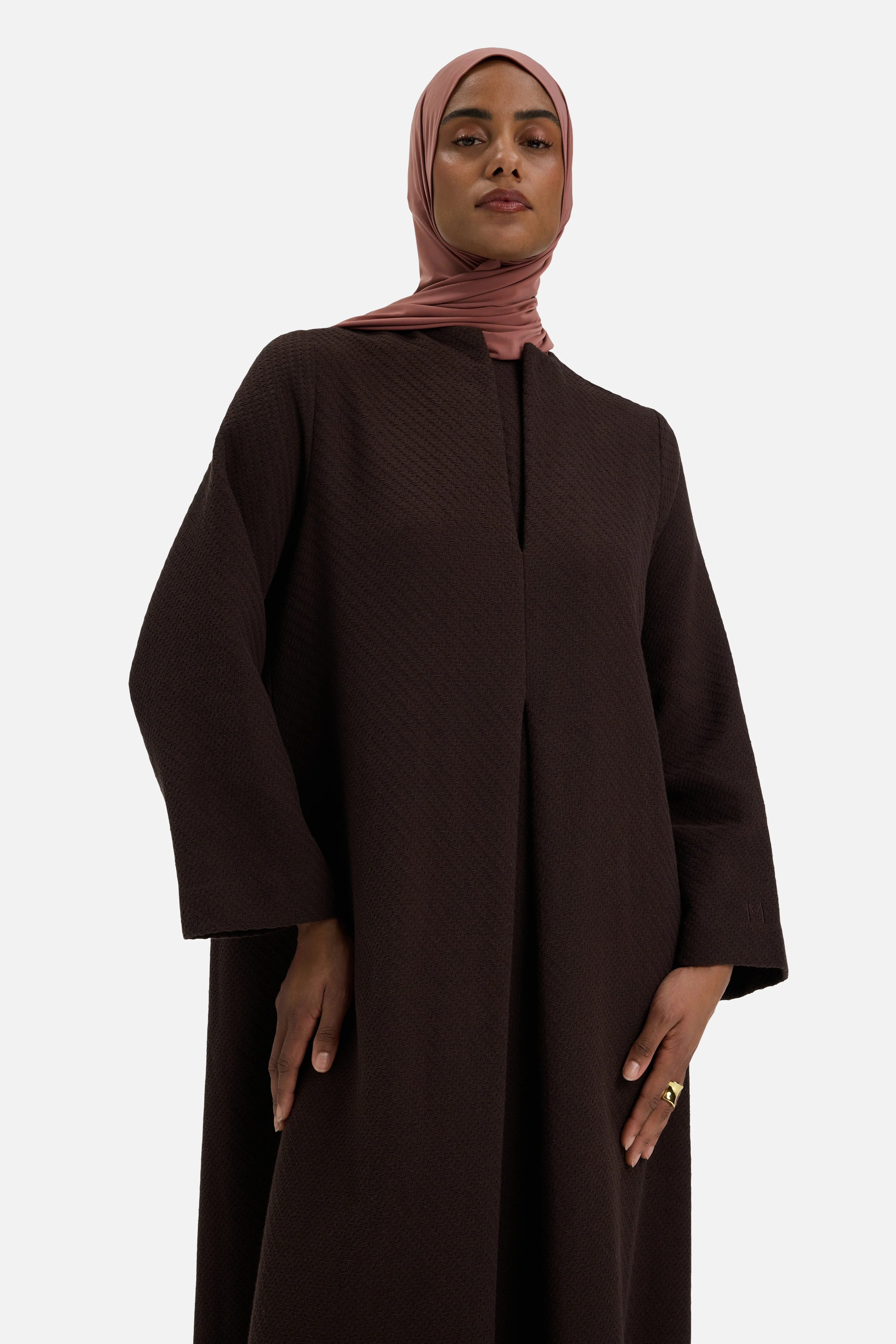 Fringe Trim Dress | Dark Chocolate - Image 4