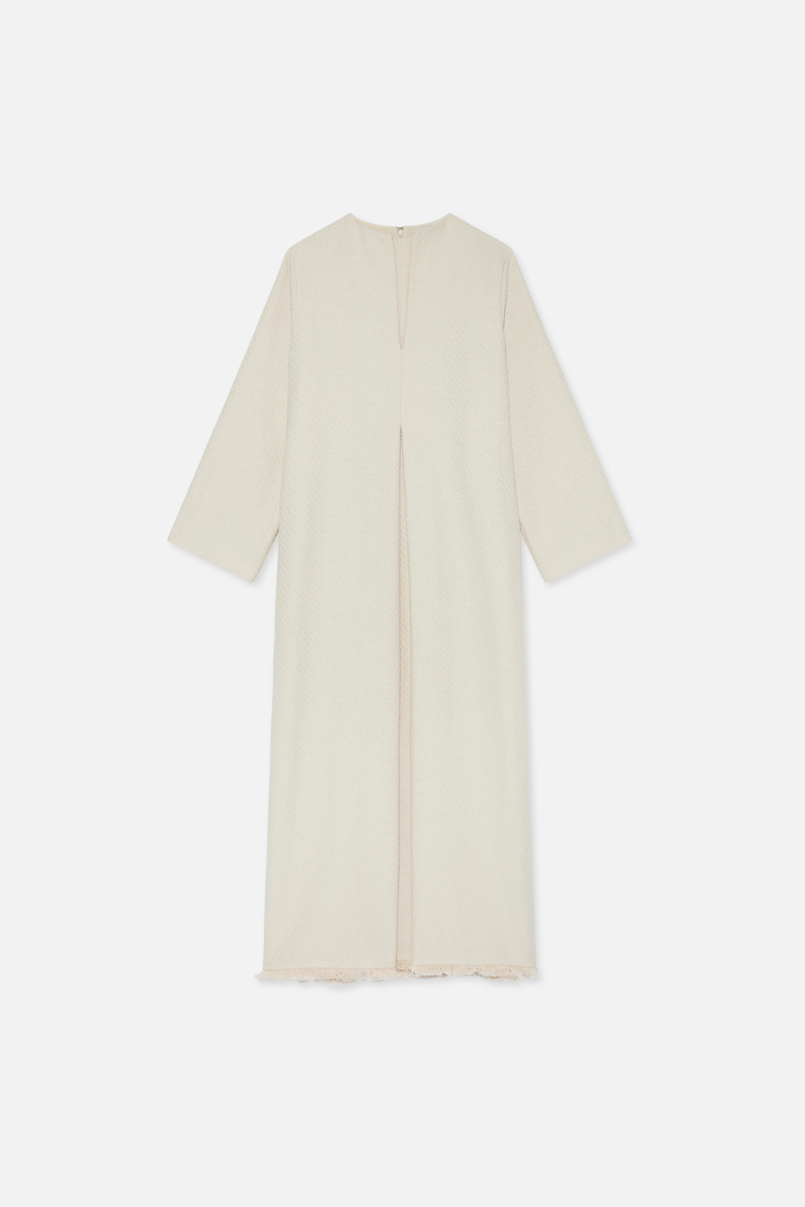 Fringe Trim Dress | Off White - Image 4