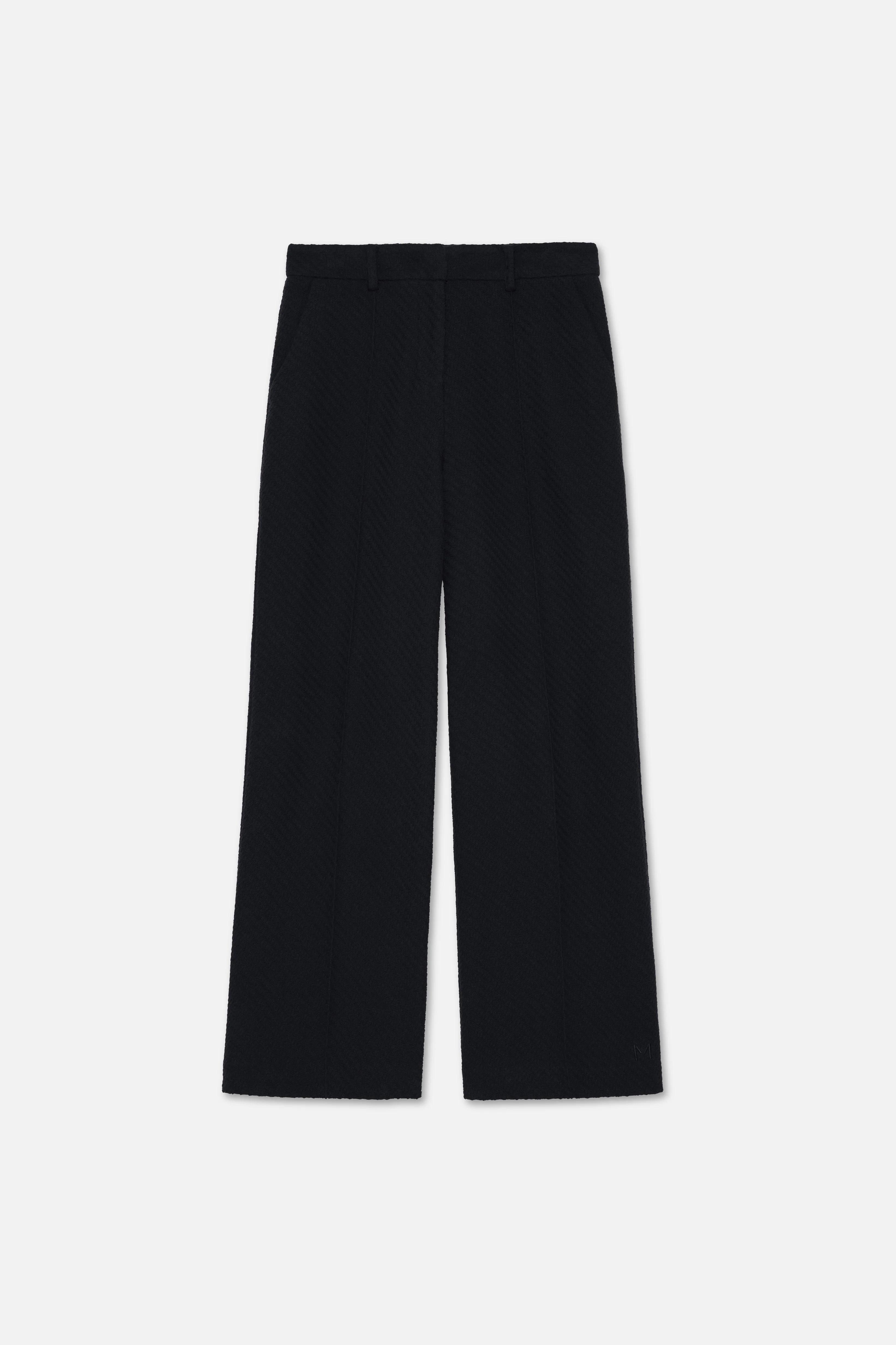 Fringe Trim Trousers | Black - Image 4