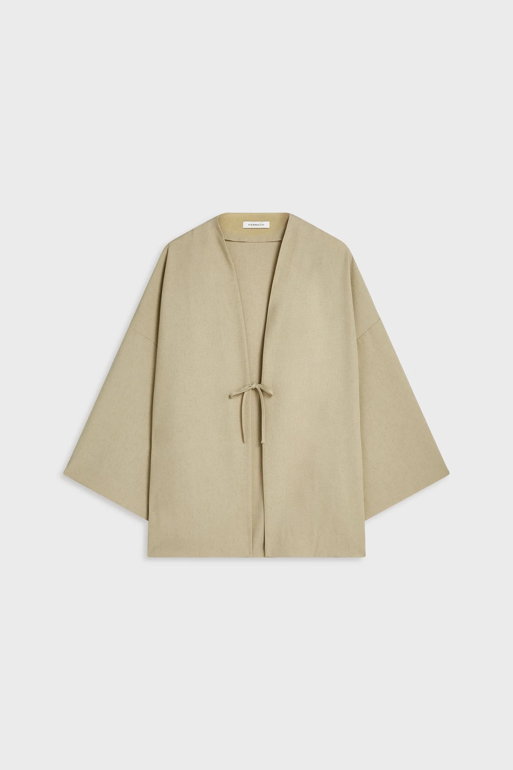 Front Tie Top | Warm Khaki - Image 4