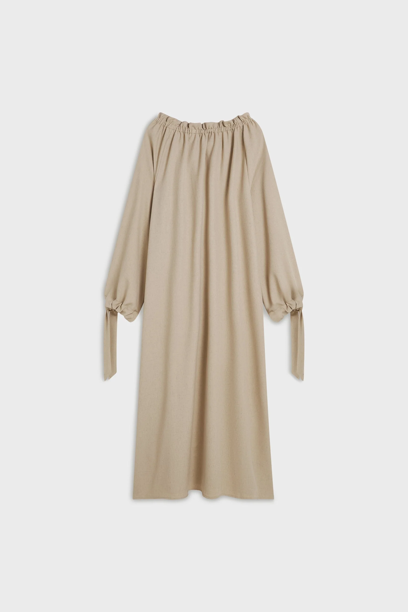 Gathered Neck Dress | White Pepper - Image 5