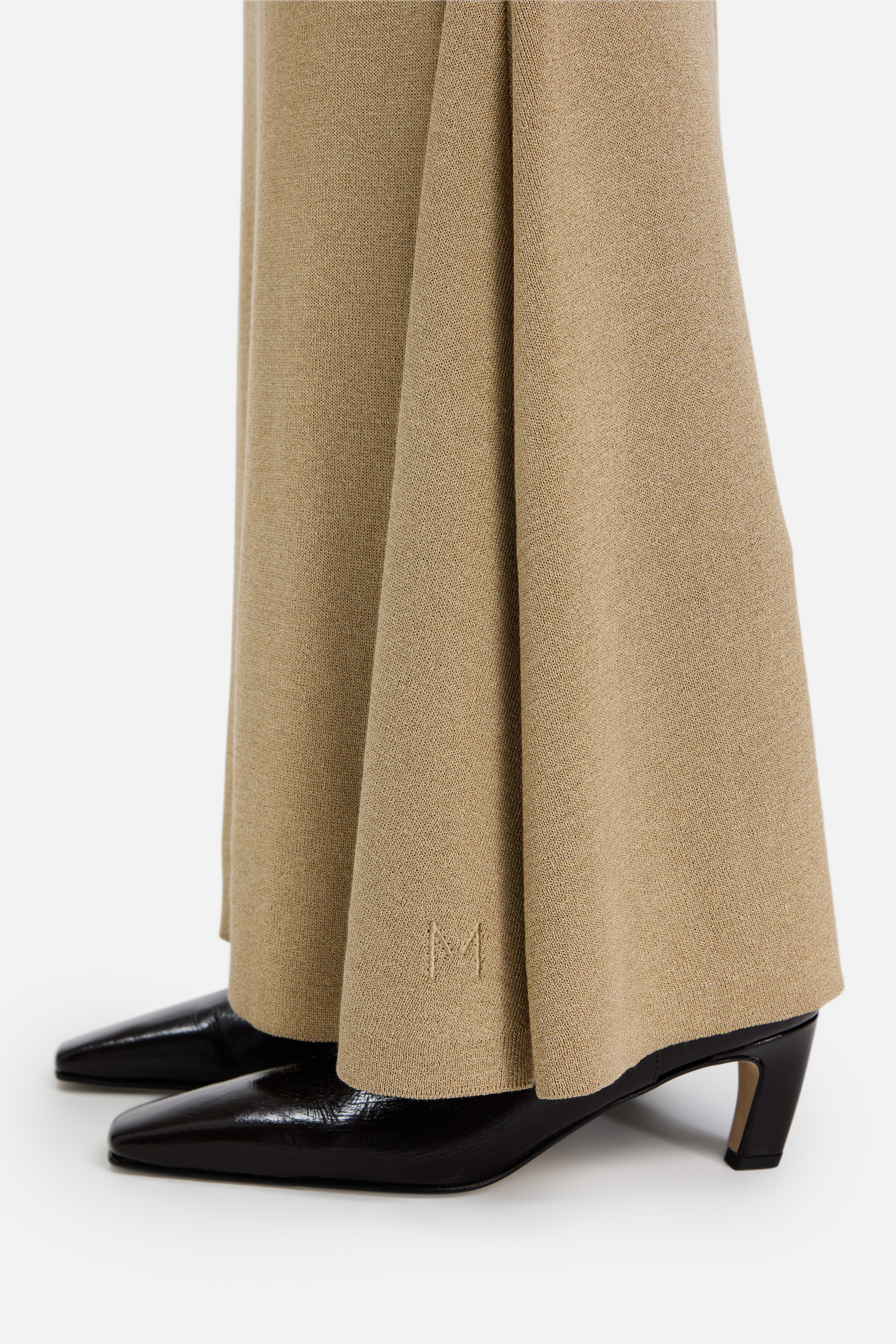 Gilded Knit Skirt | Light Gold - Image 5