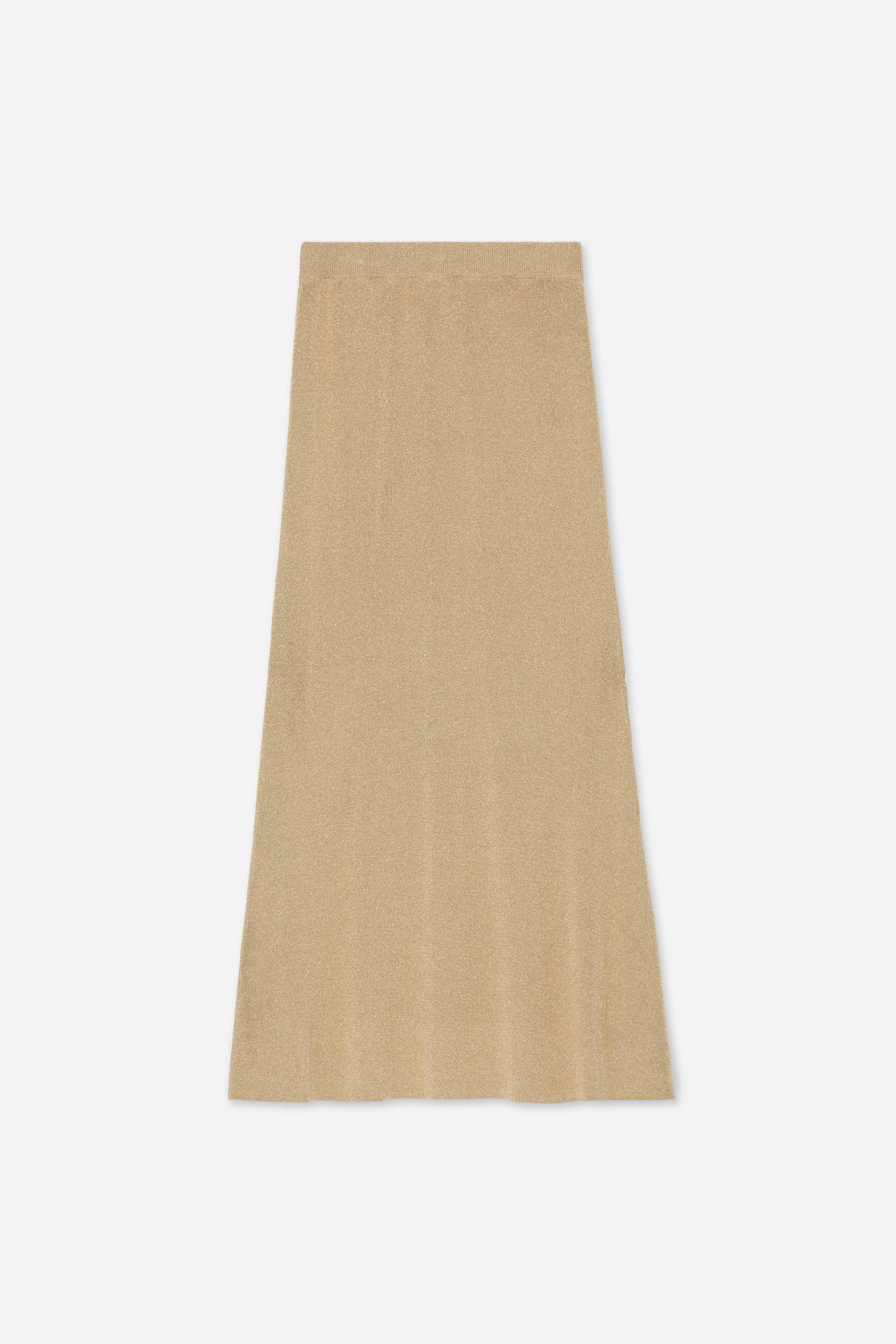 Gilded Knit Skirt | Light Gold - Image 6