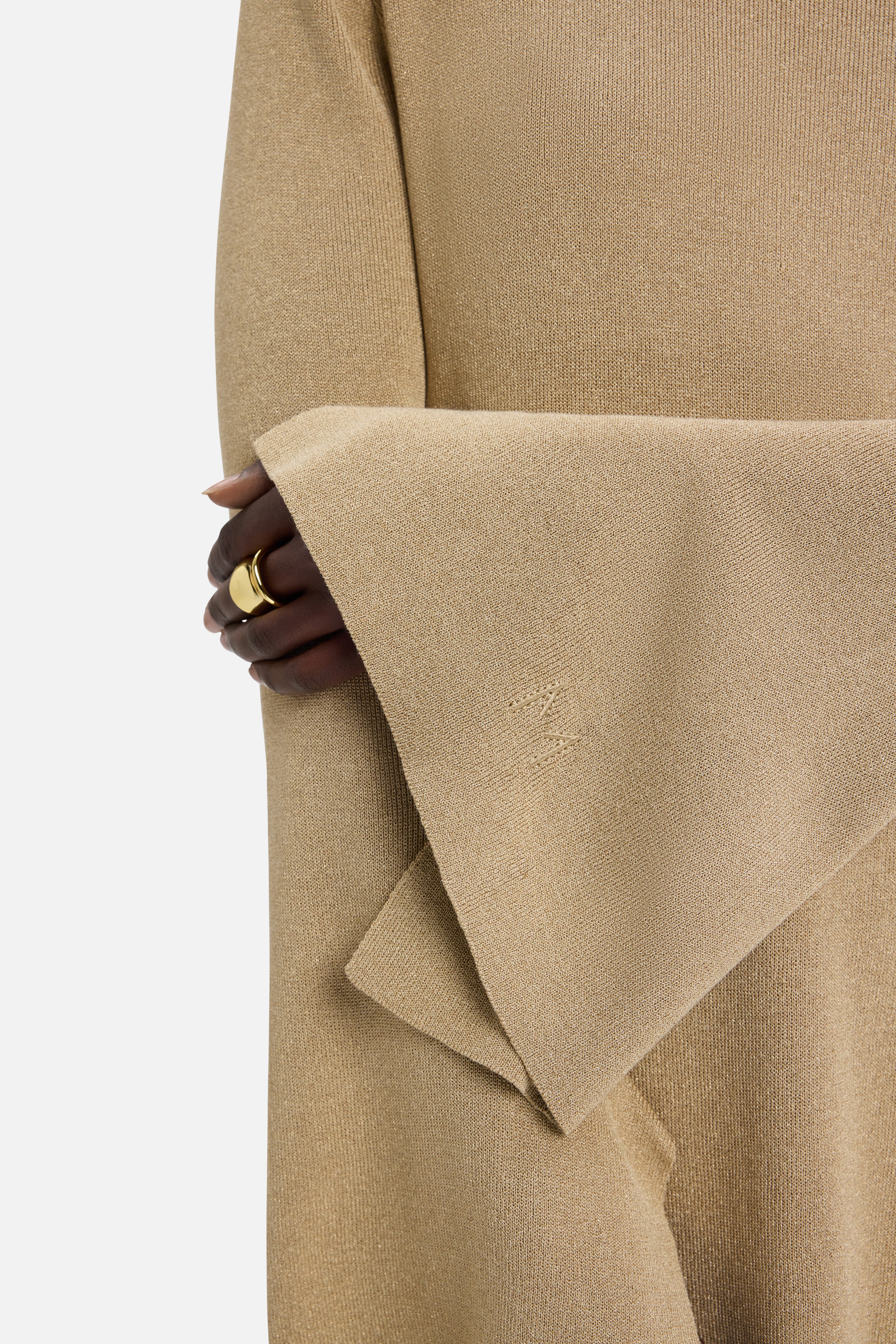 Gilded Knit Top | Light Gold - Image 4