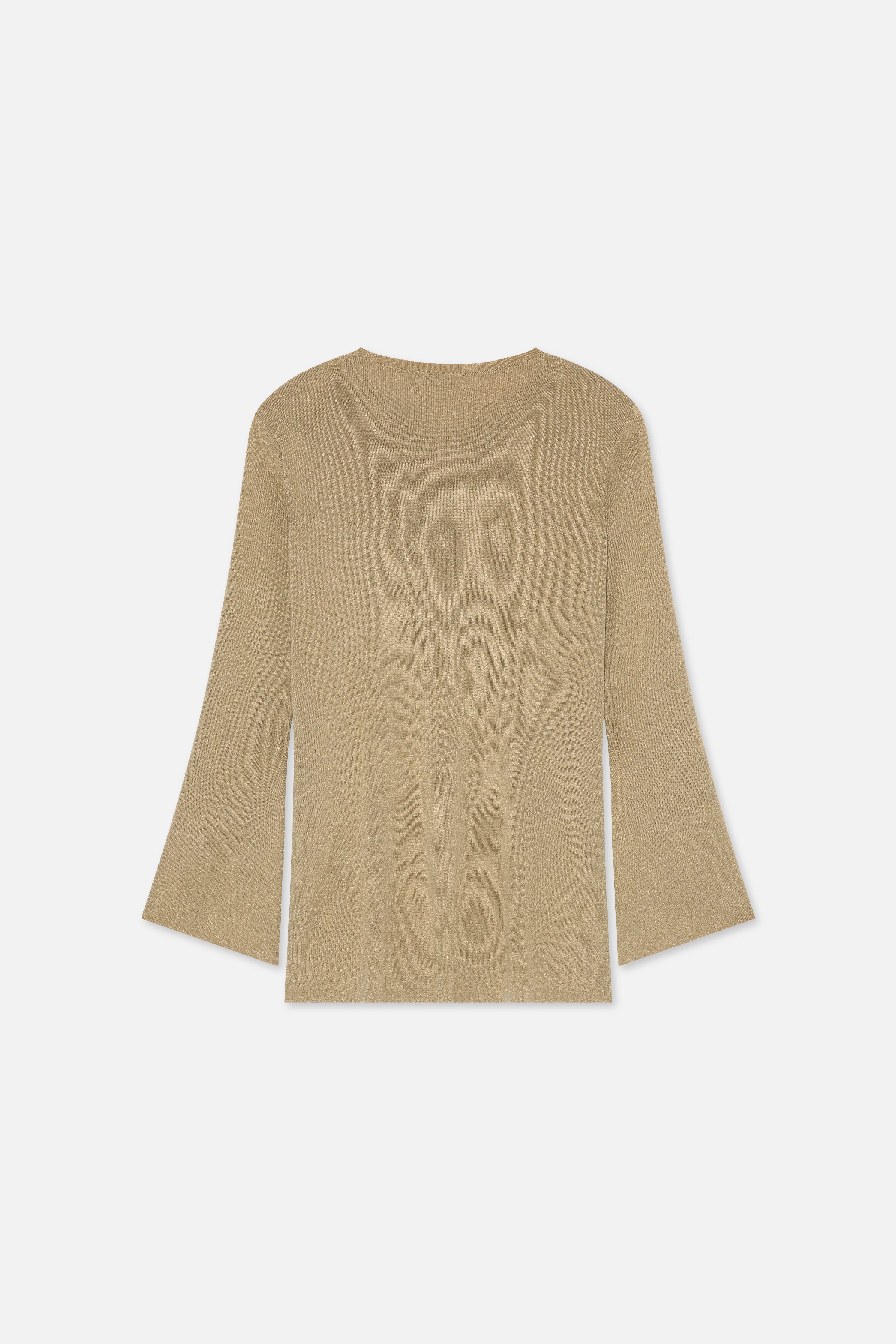 Gilded Knit Top | Light Gold - Image 7