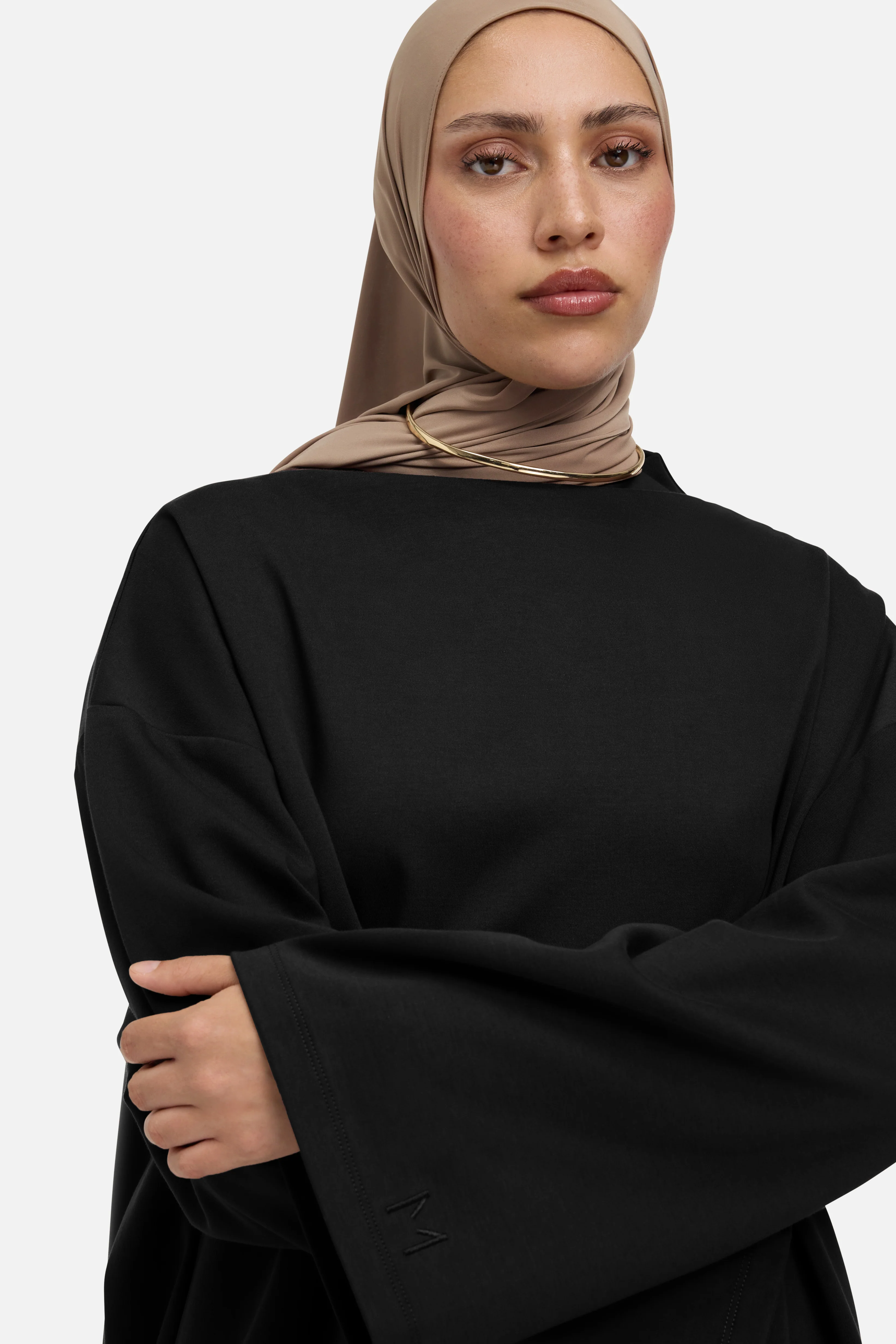 High Neck Tee | Black - Image 4