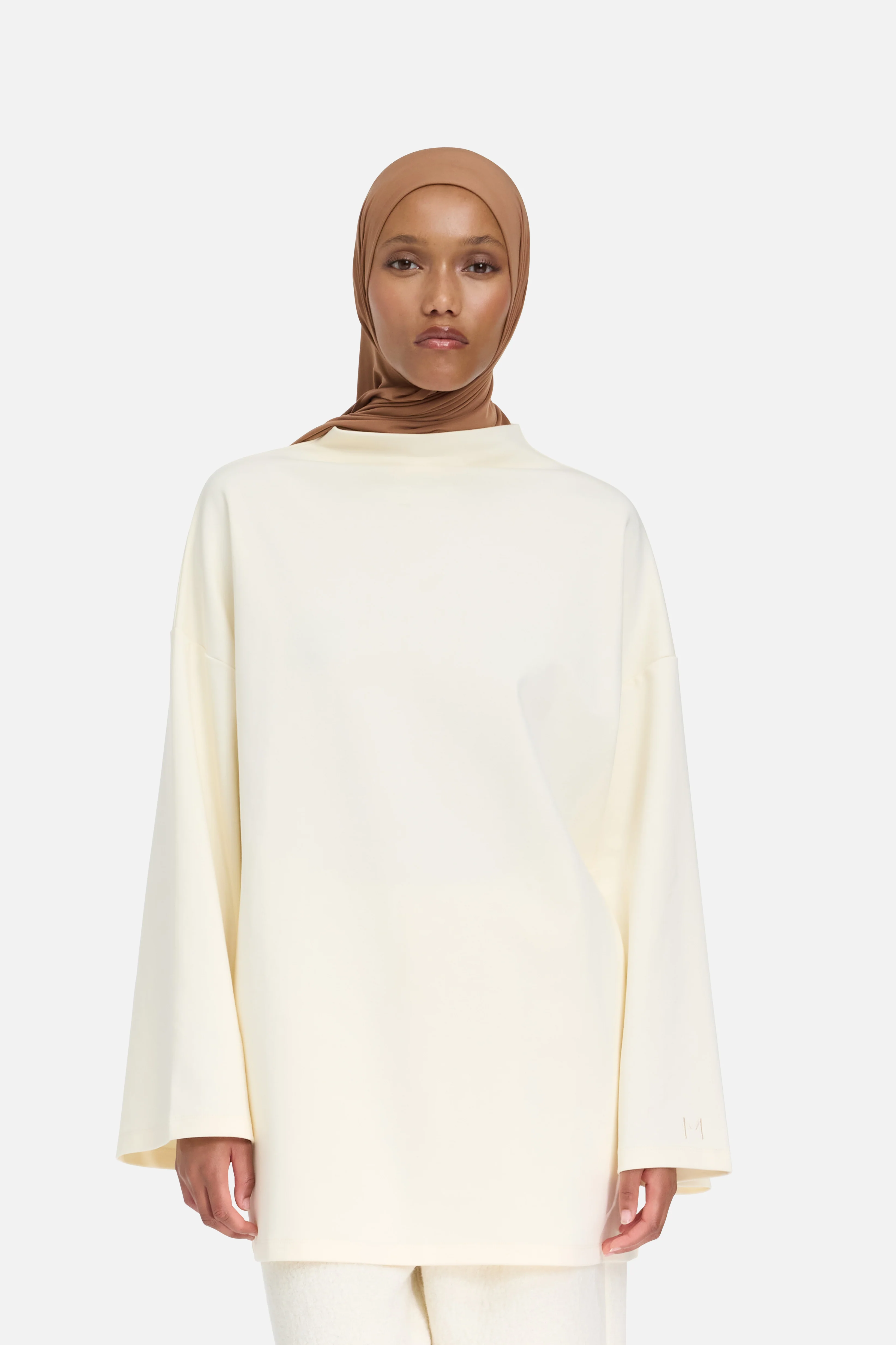 High Neck Tee | Porcelain - Image 4
