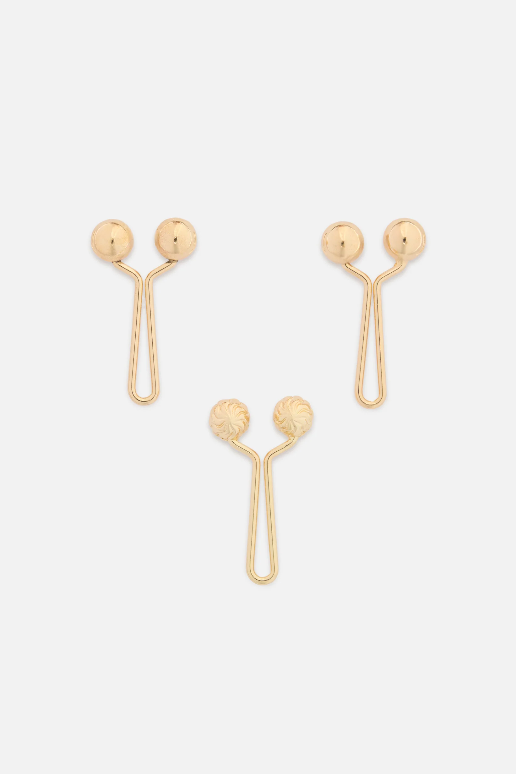 Hijab 3 Pin Set | Pale Gold