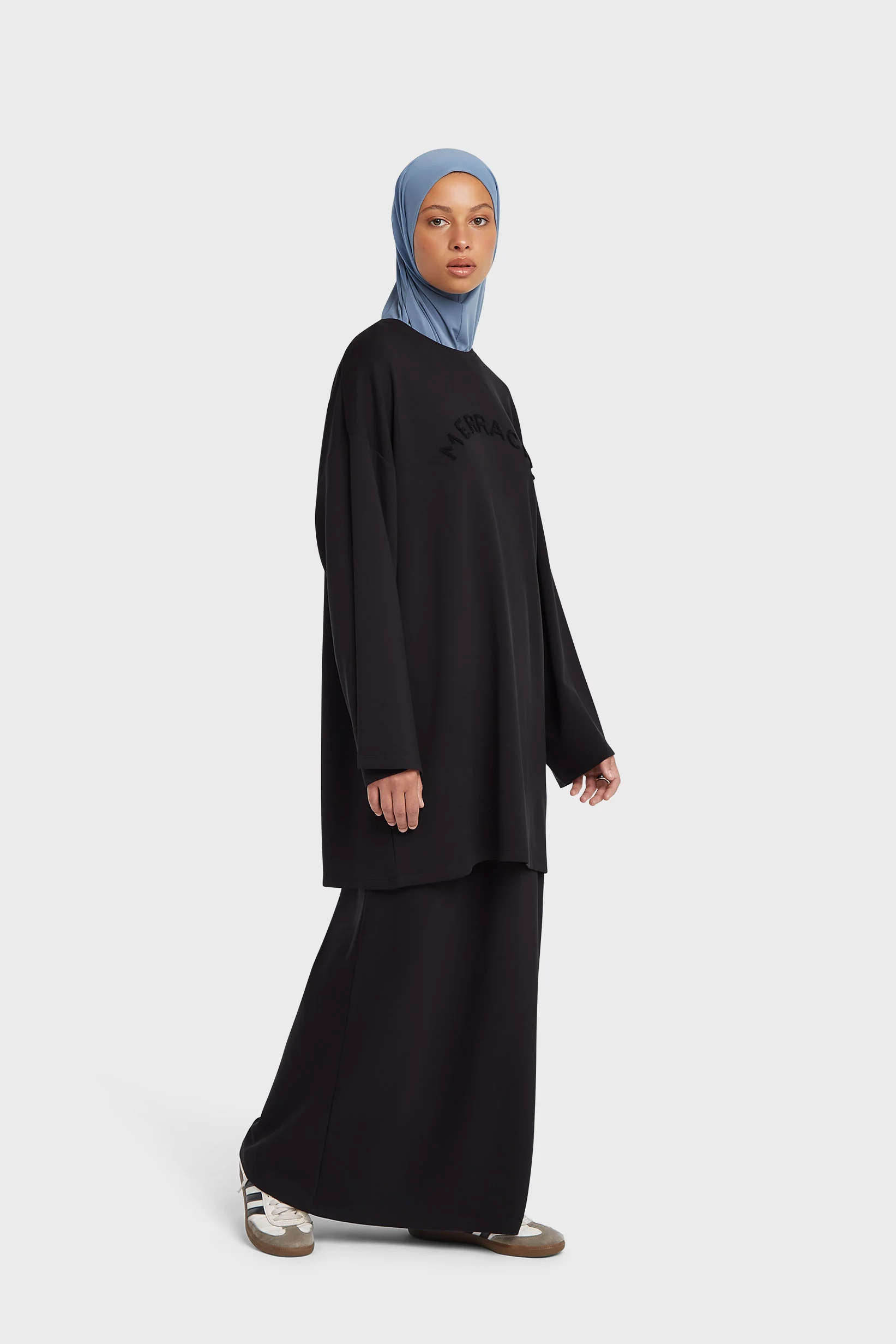 Jersey Modal Skirt | Black - Image 2