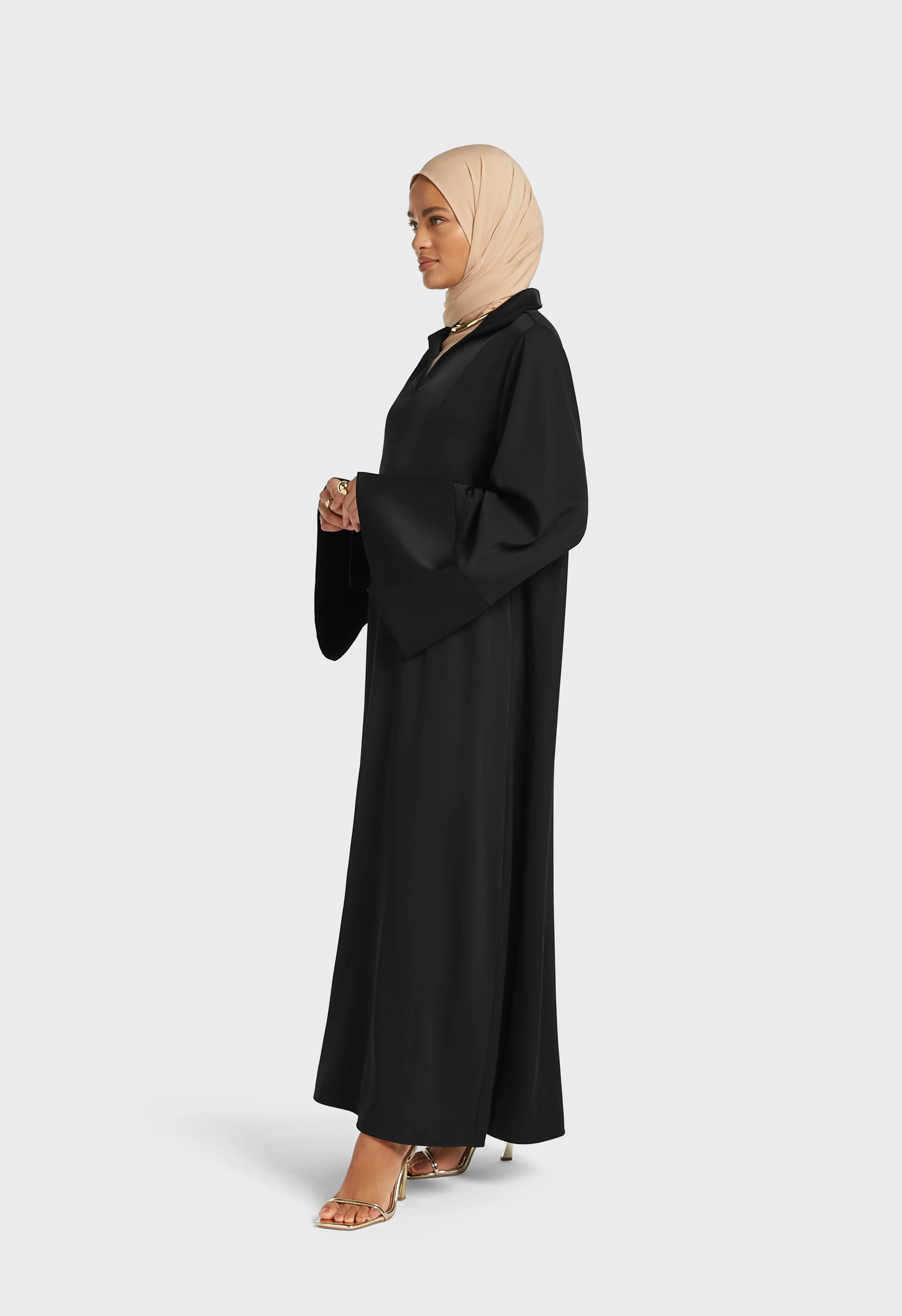 Kaftan Dress Short | Black - Image 2