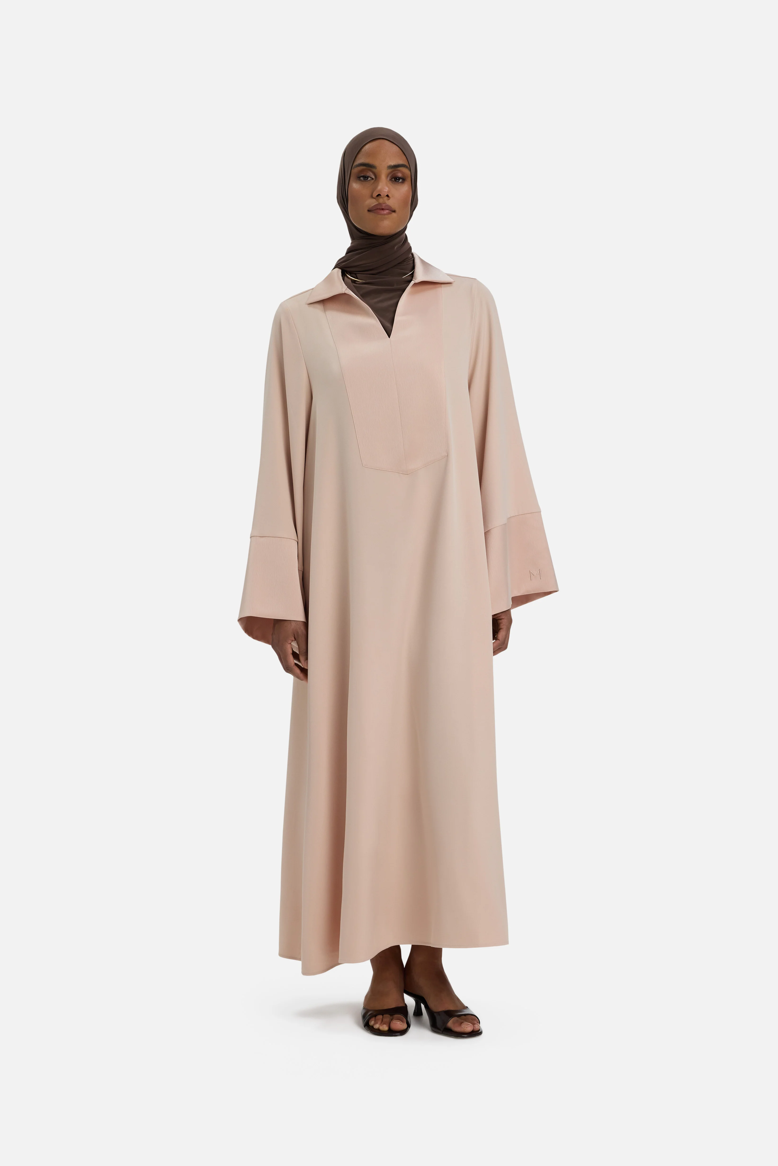 Kaftan Dress Short | Dark Rose