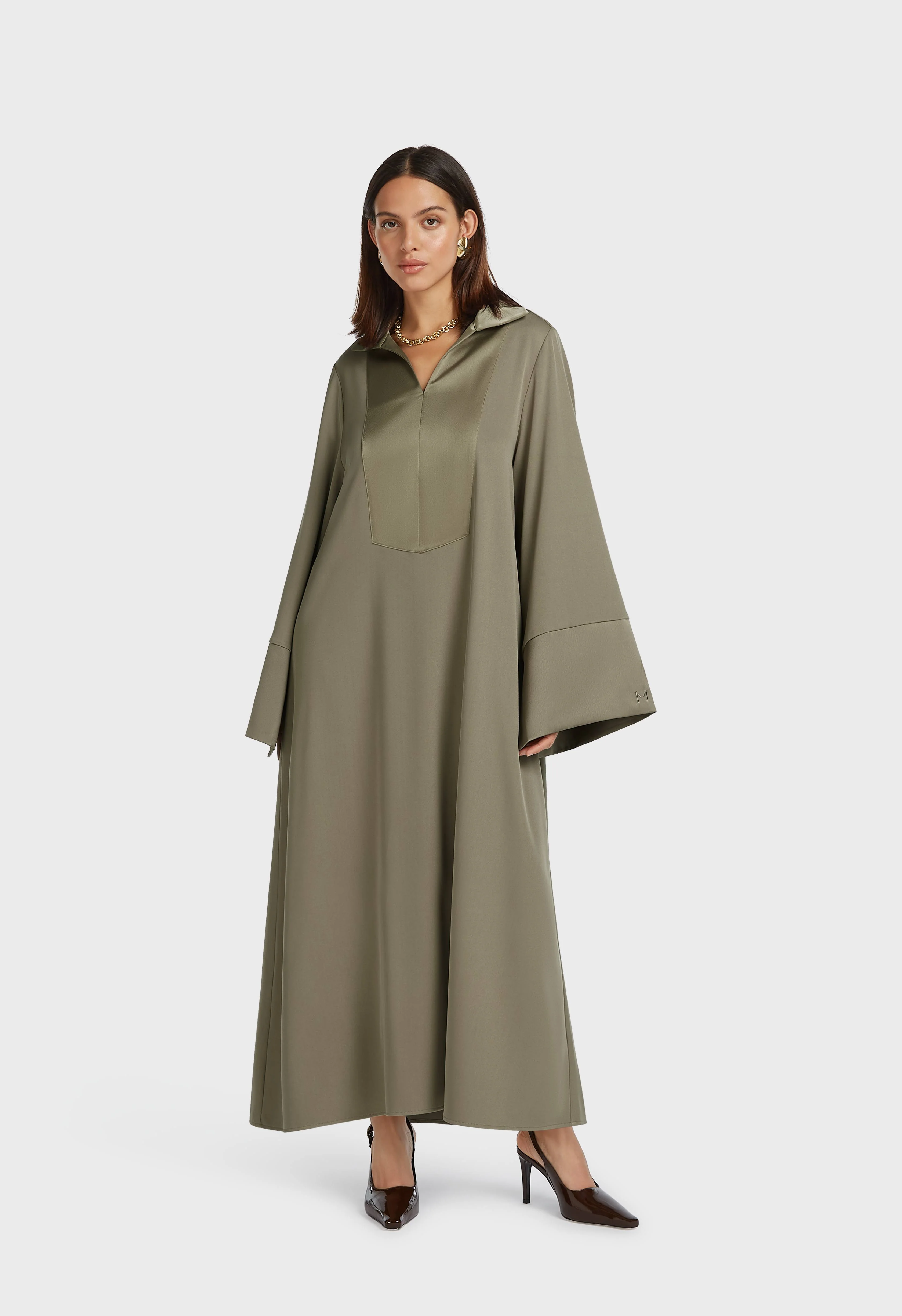 Kaftan Dress Short | Desert Brown - Image 2
