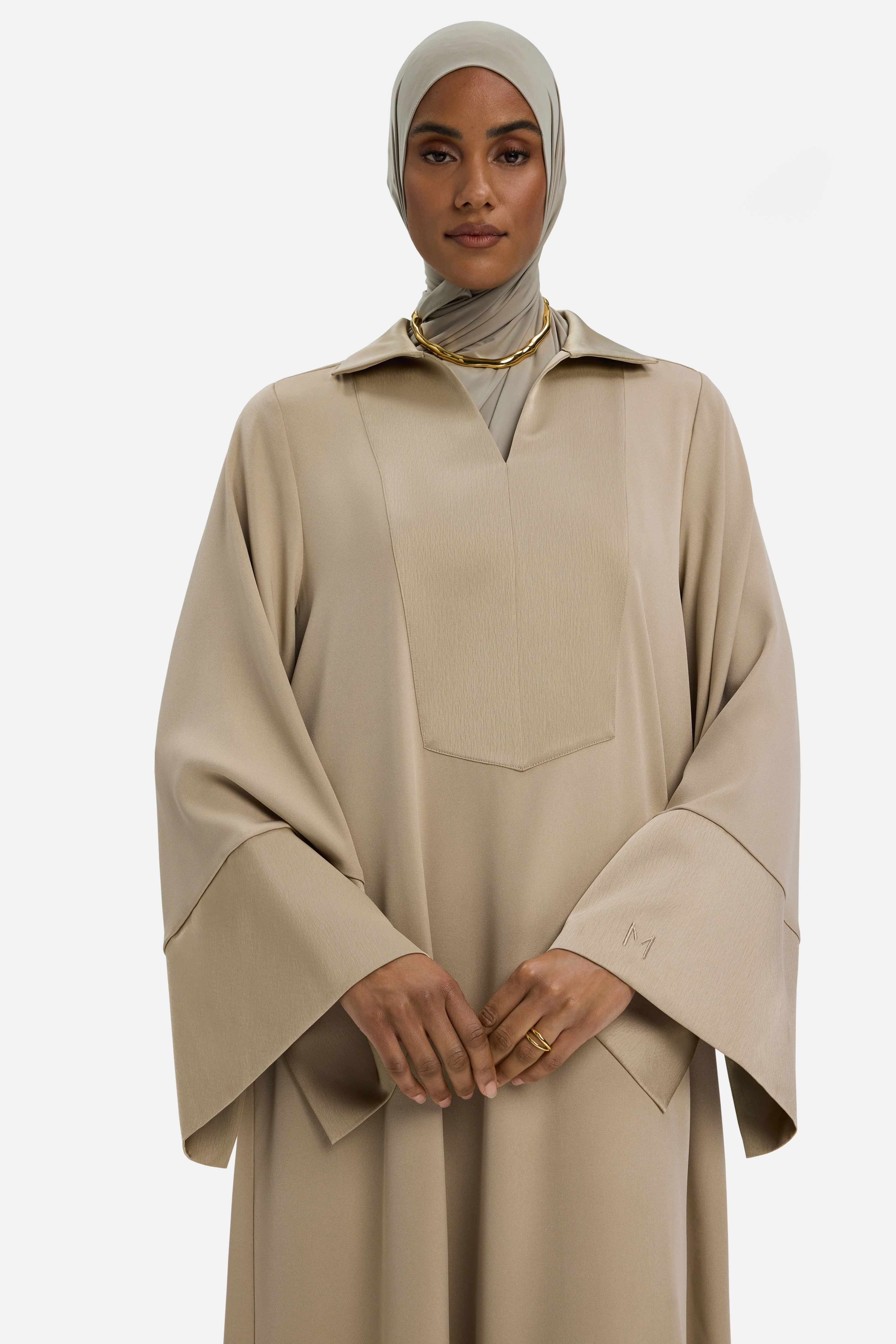 Kaftan Dress Short | Mocha - Image 4