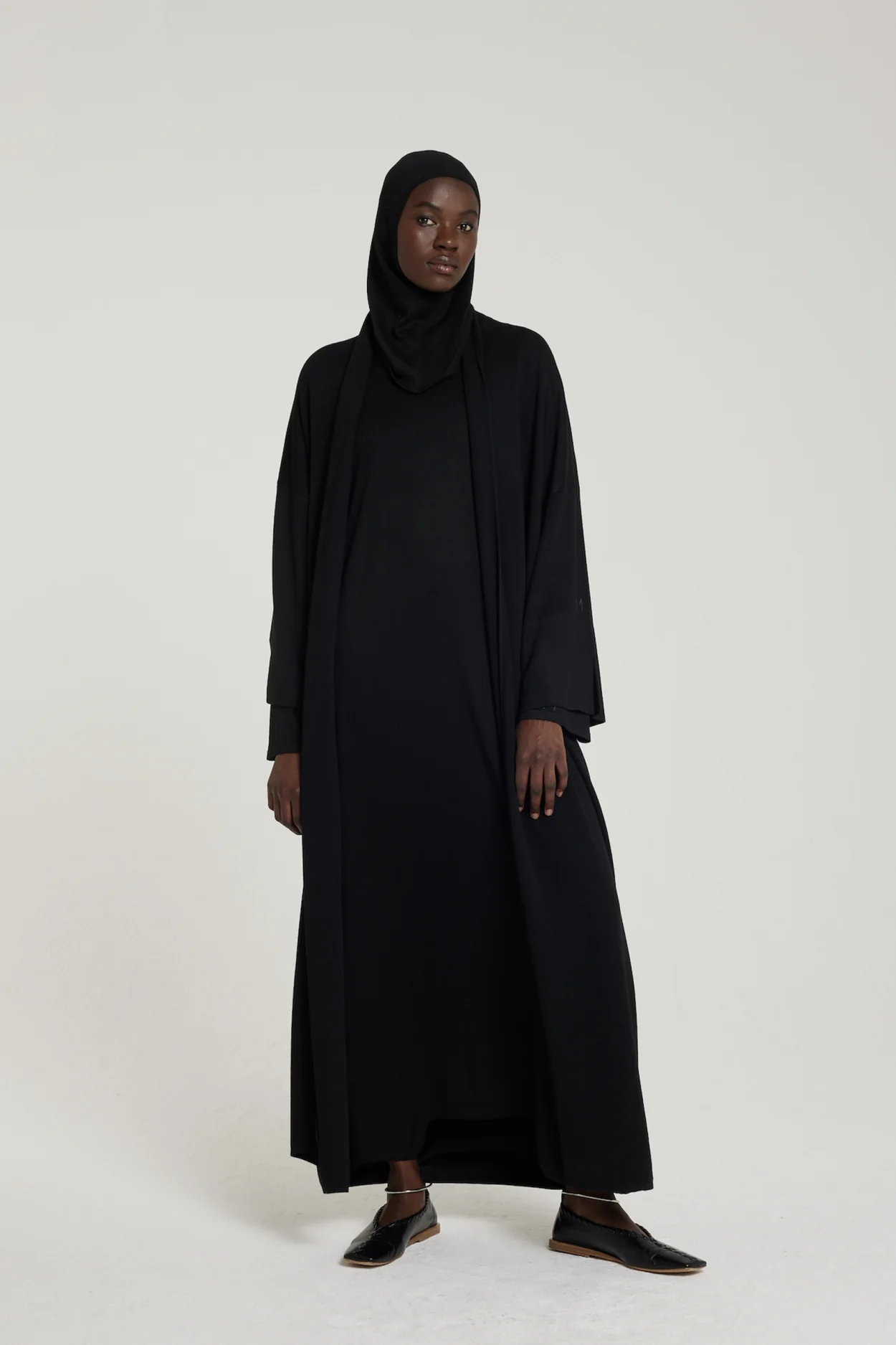 Knitted Abaya | Black