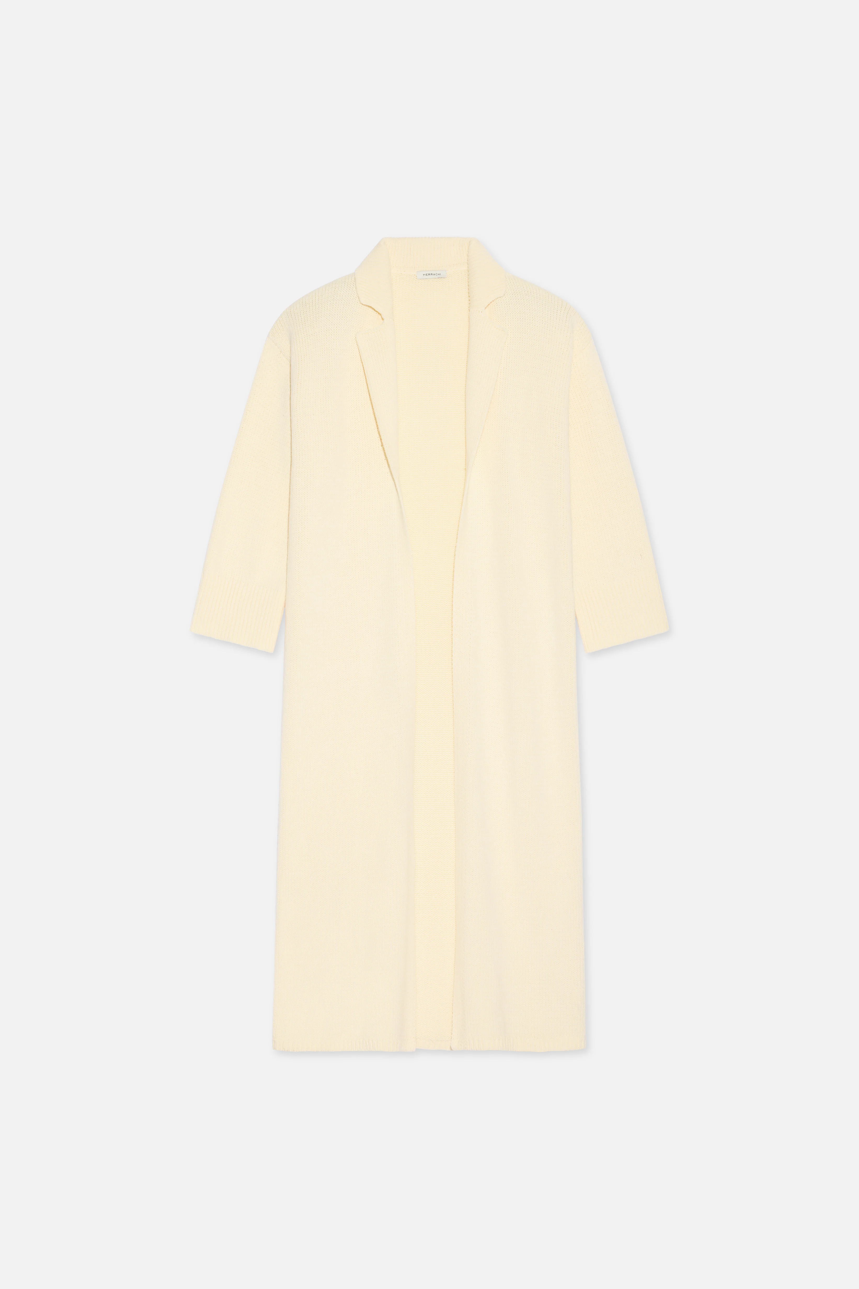 Knitted Abaya | Porcelain - Image 5