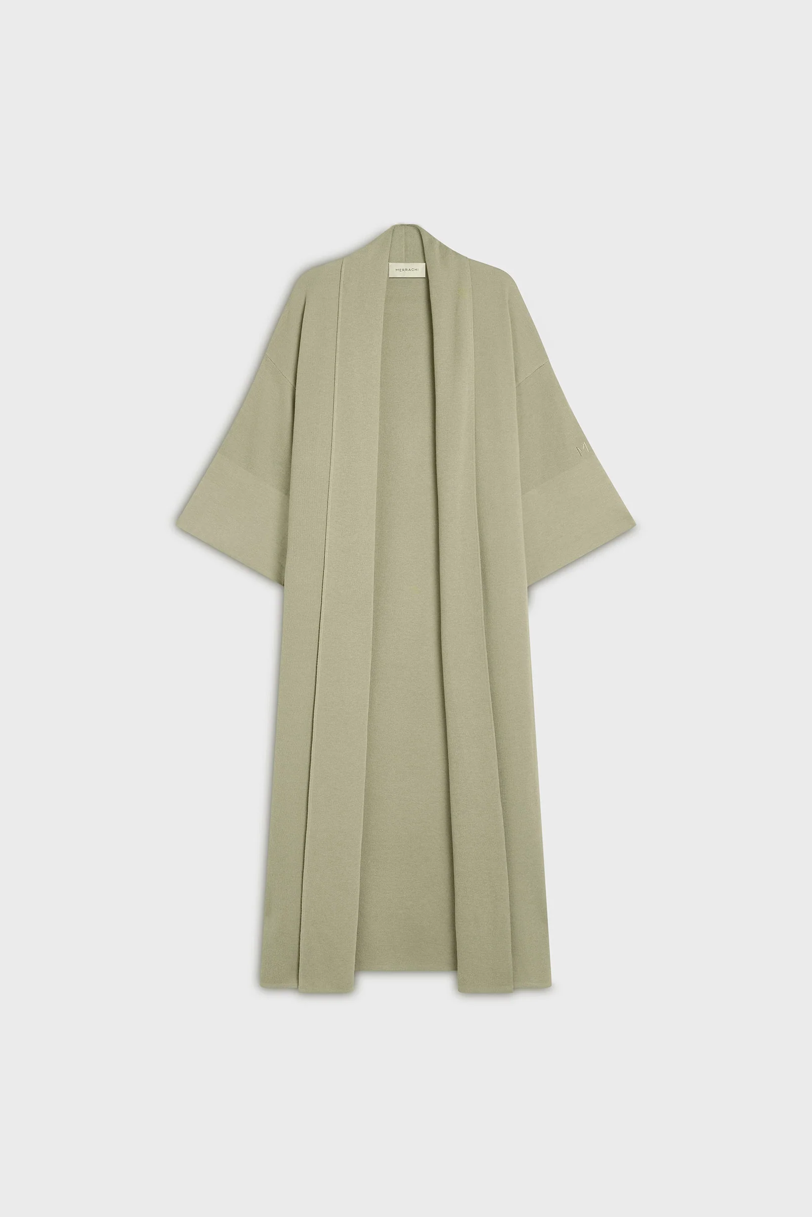Knitted Abaya | Soft Sage - Image 3