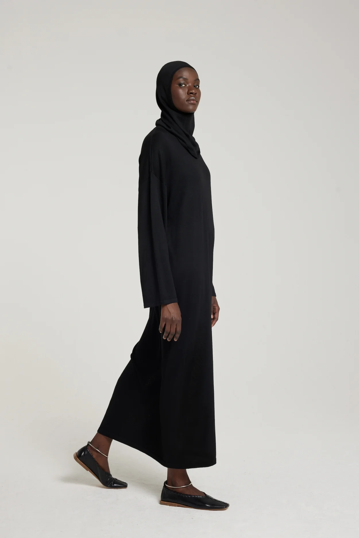 Knitted Dress | Black - Image 2