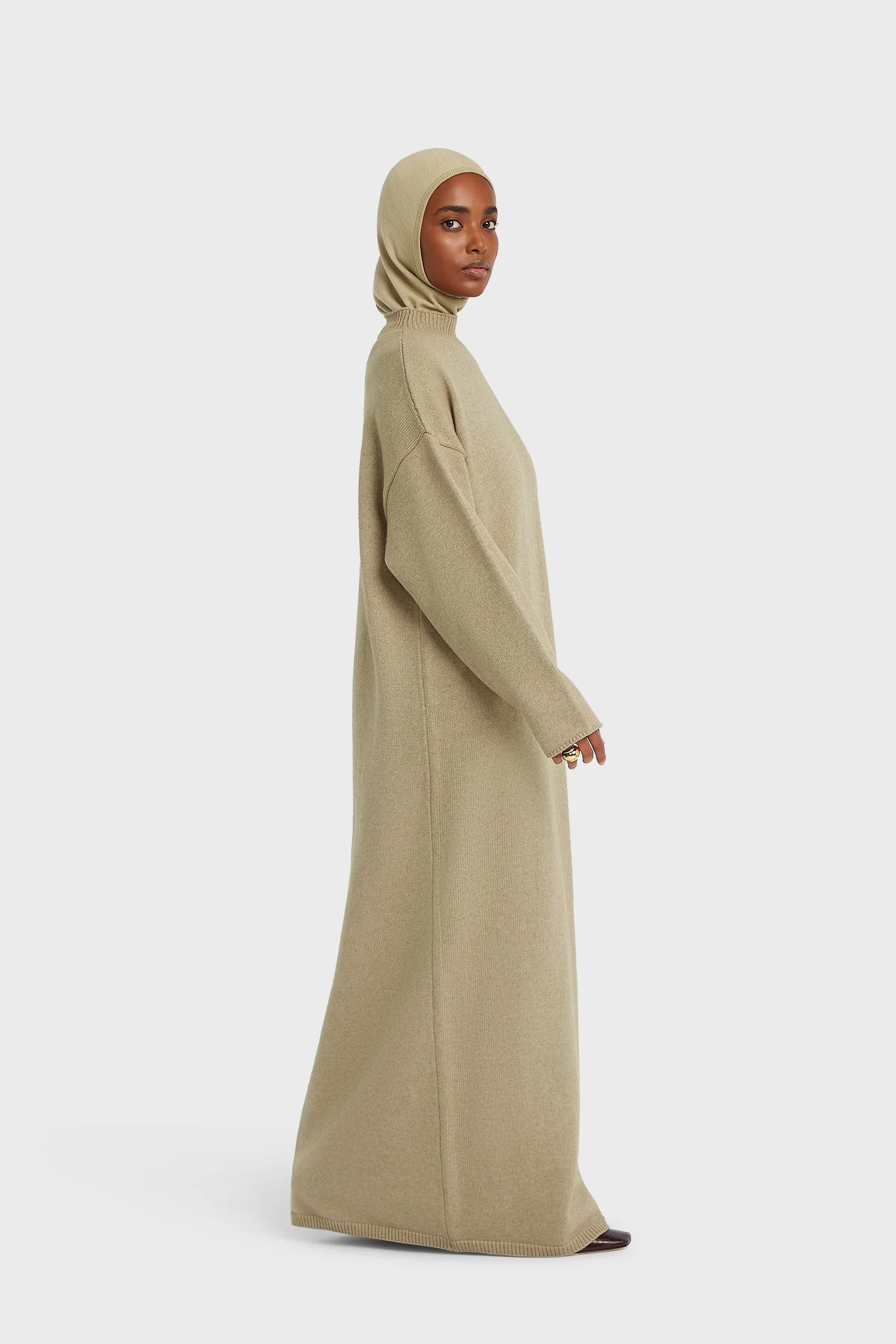 Knitted Dress | Mink - Image 2