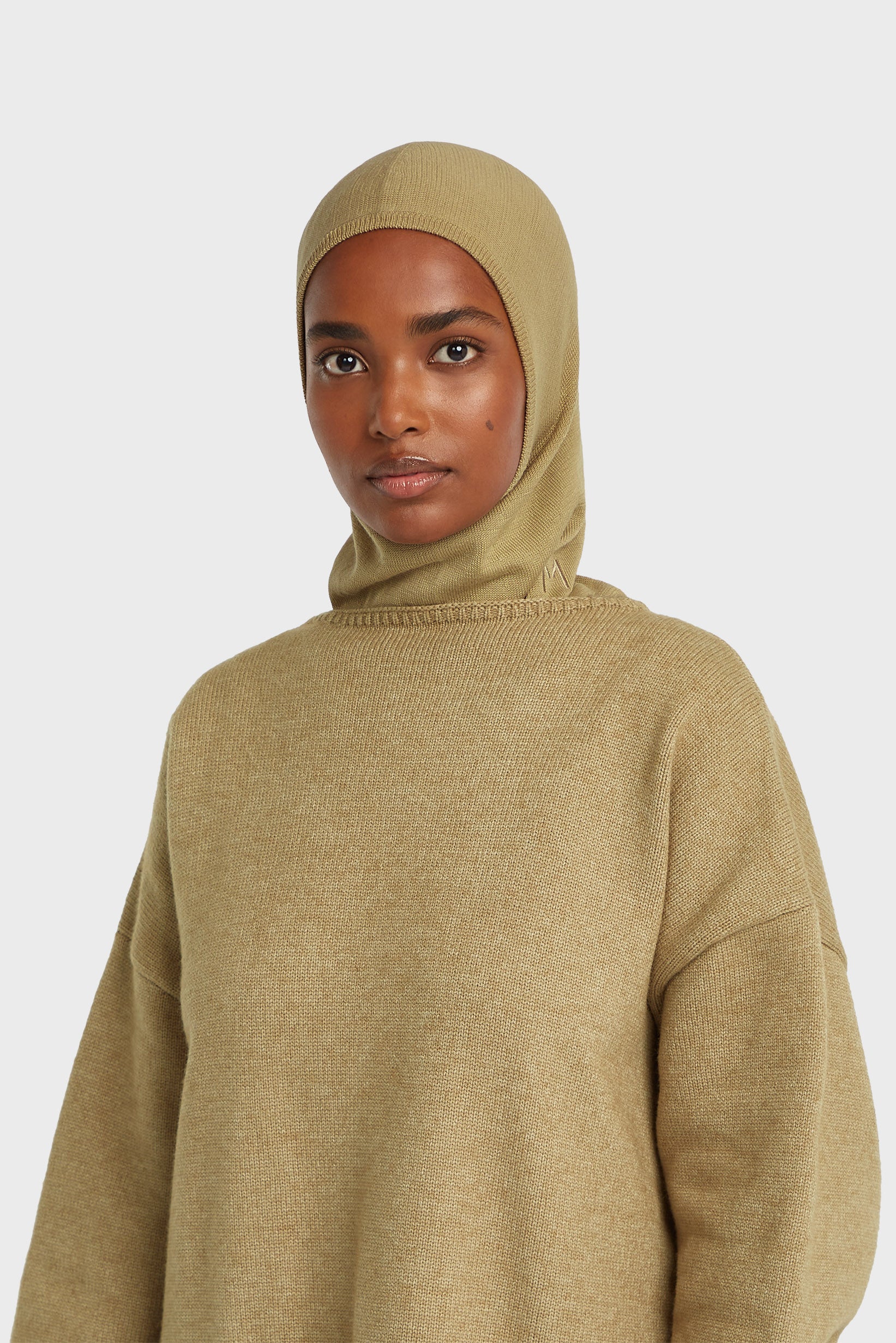 Knitted Hijab | Soft Toffee - Image 2