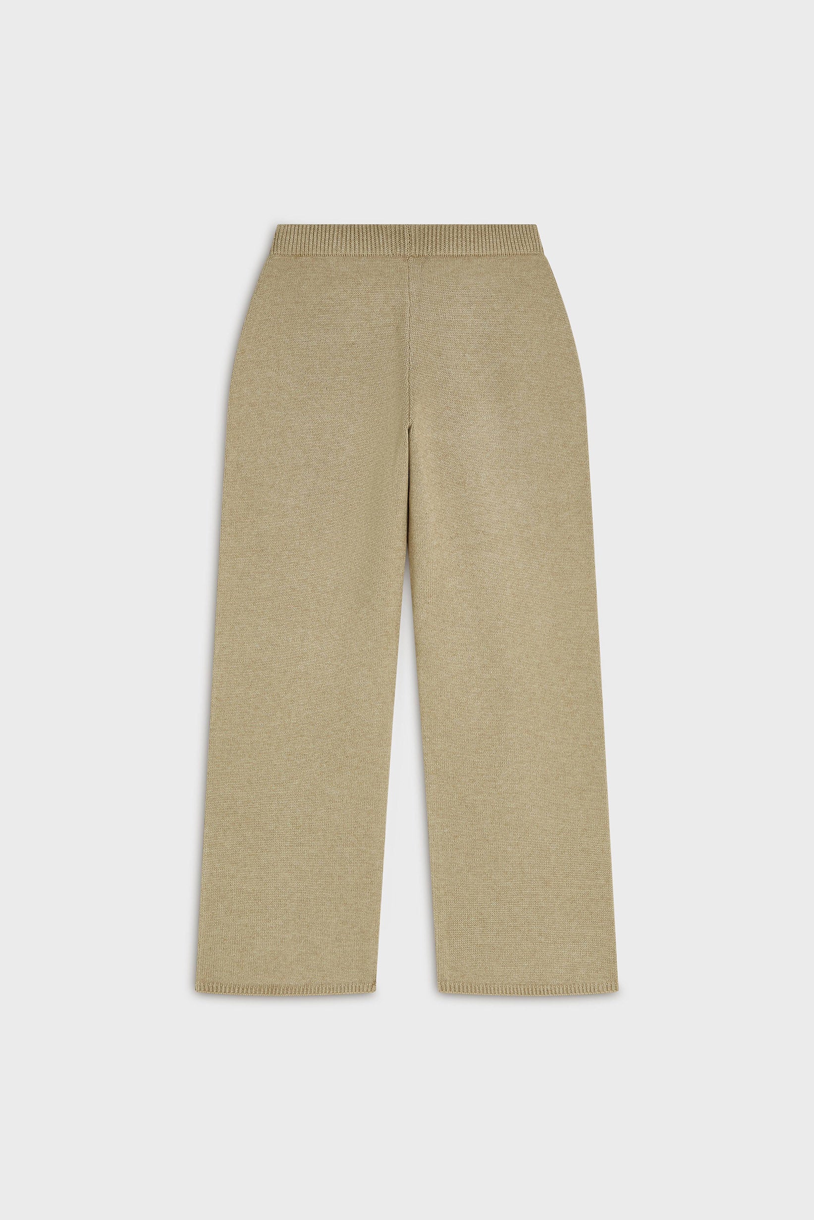 Knitted Straight Pants | Mink - Image 4