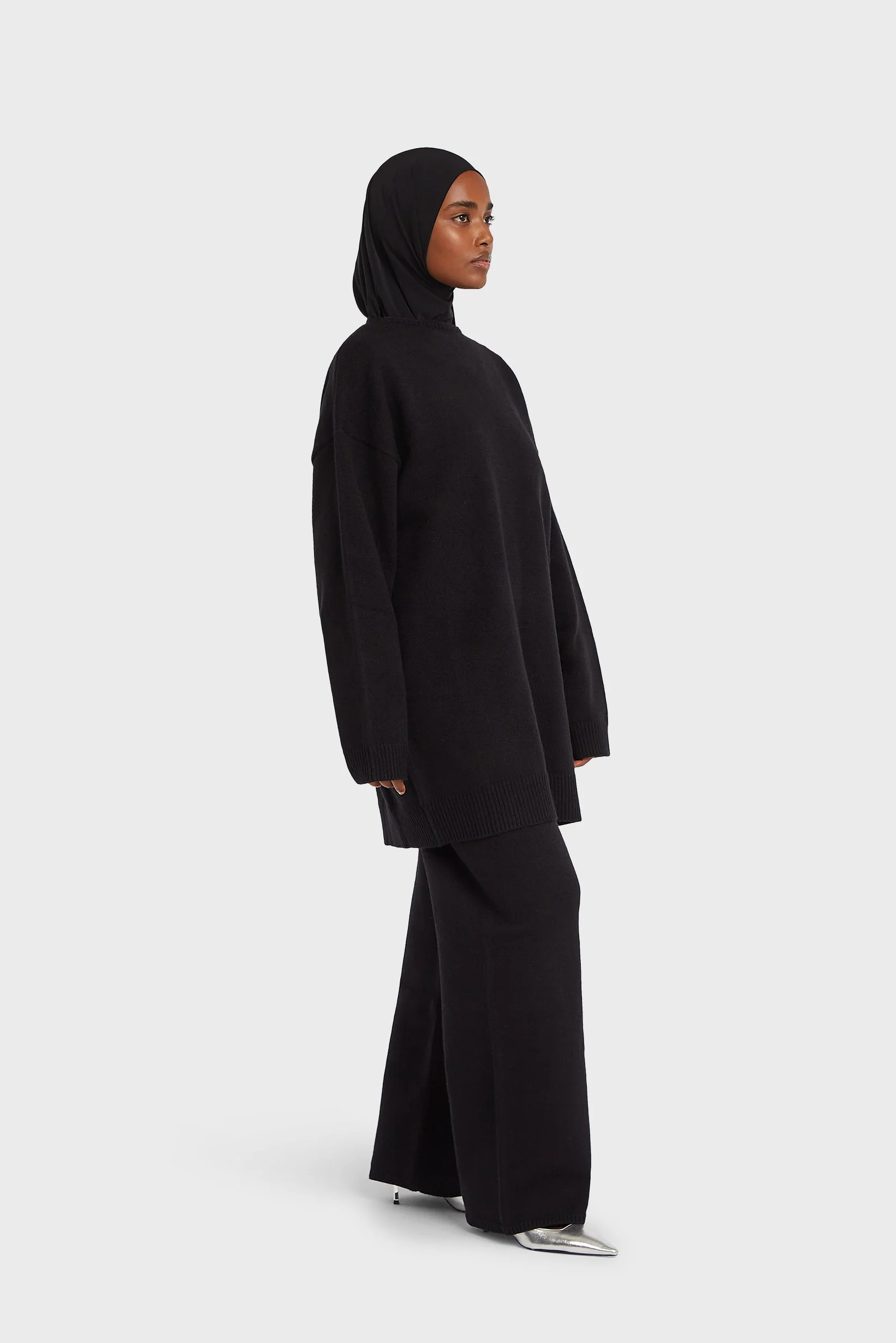 Knitted Sweater | Black - Image 2