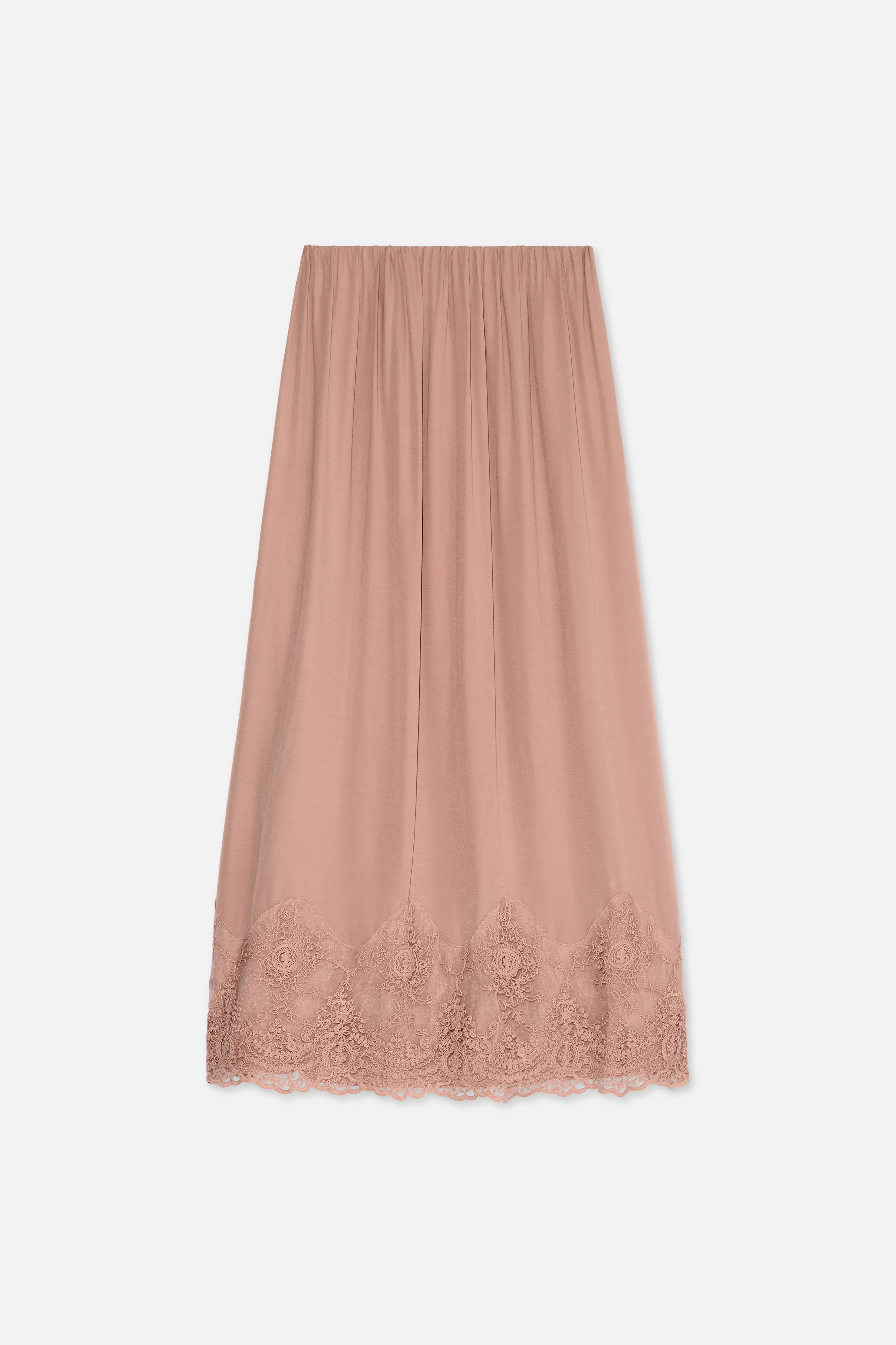 Lace Detailed Skirt | Deep Rose - Image 6