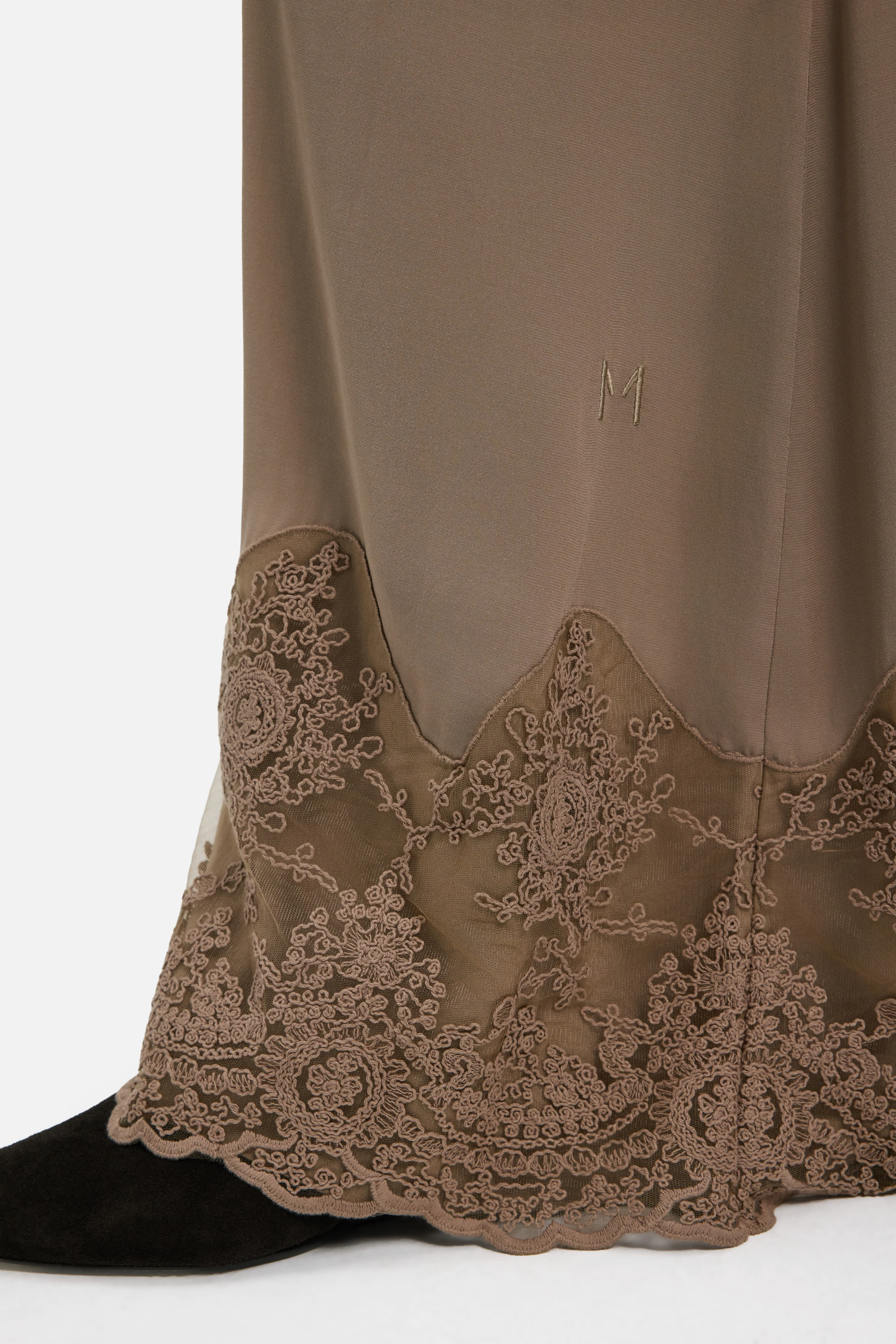 Lace Detailed Skirt | Khaki - Image 5