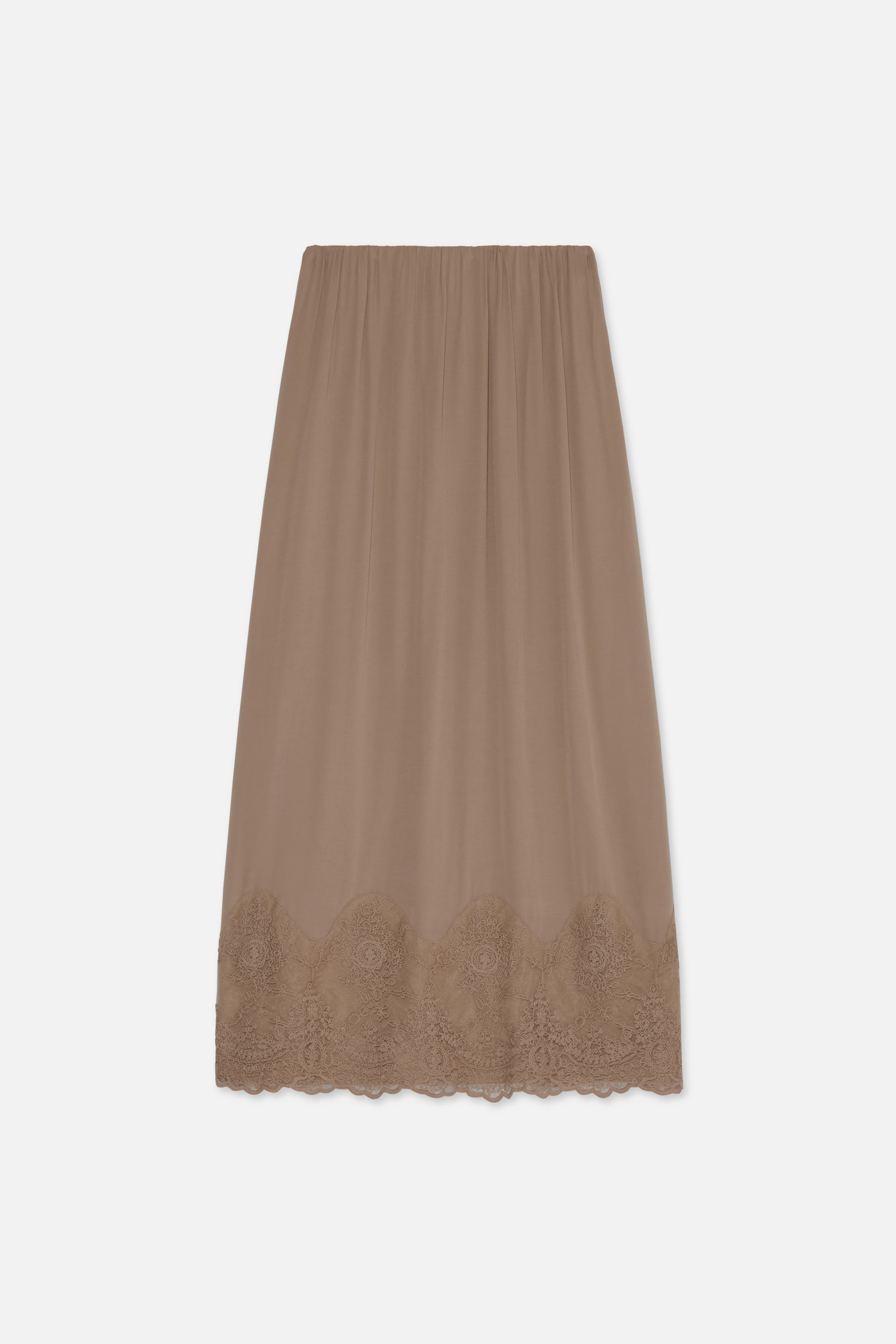 Lace Detailed Skirt | Khaki - Image 6