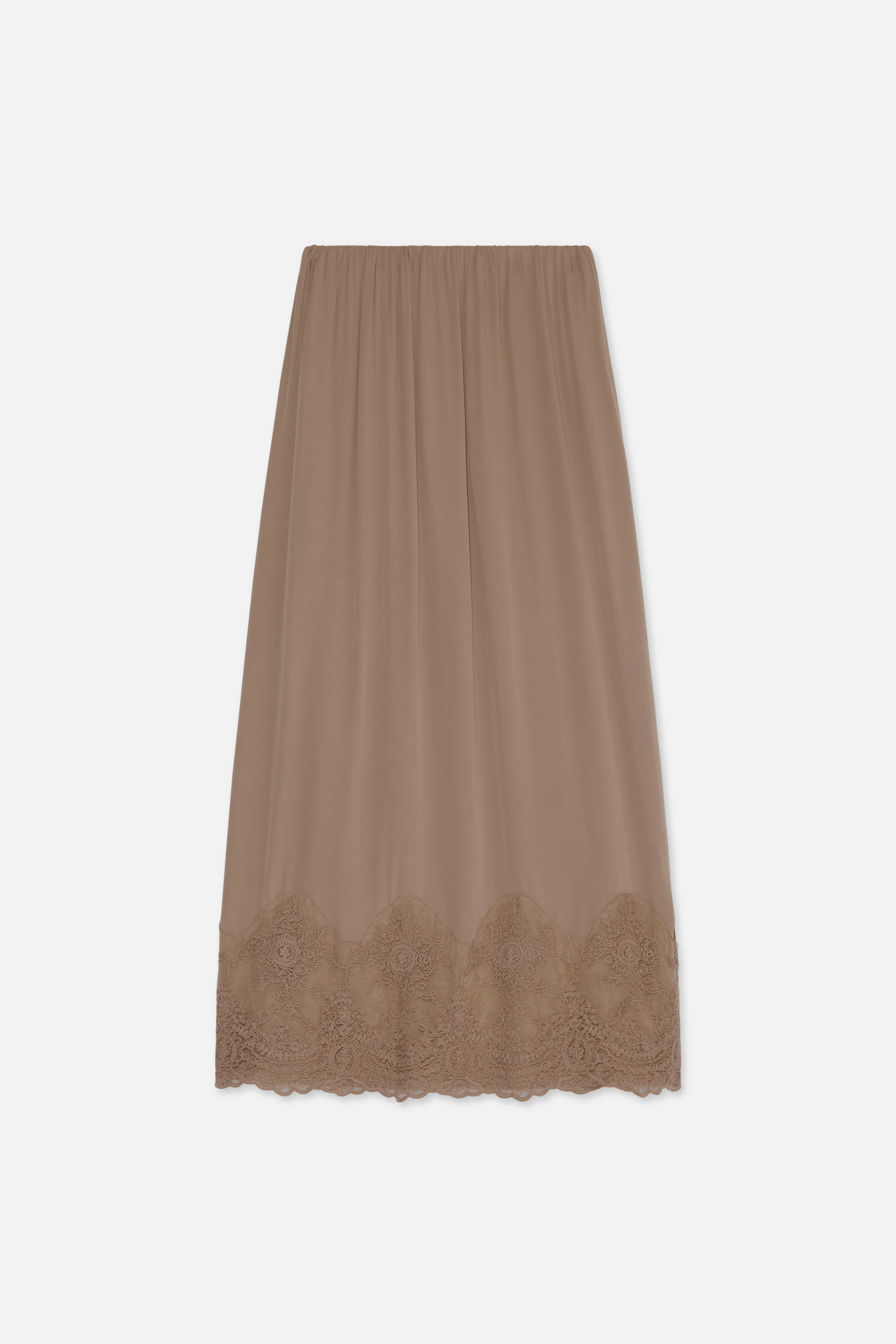 Lace Detailed Skirt | Khaki - Image 7
