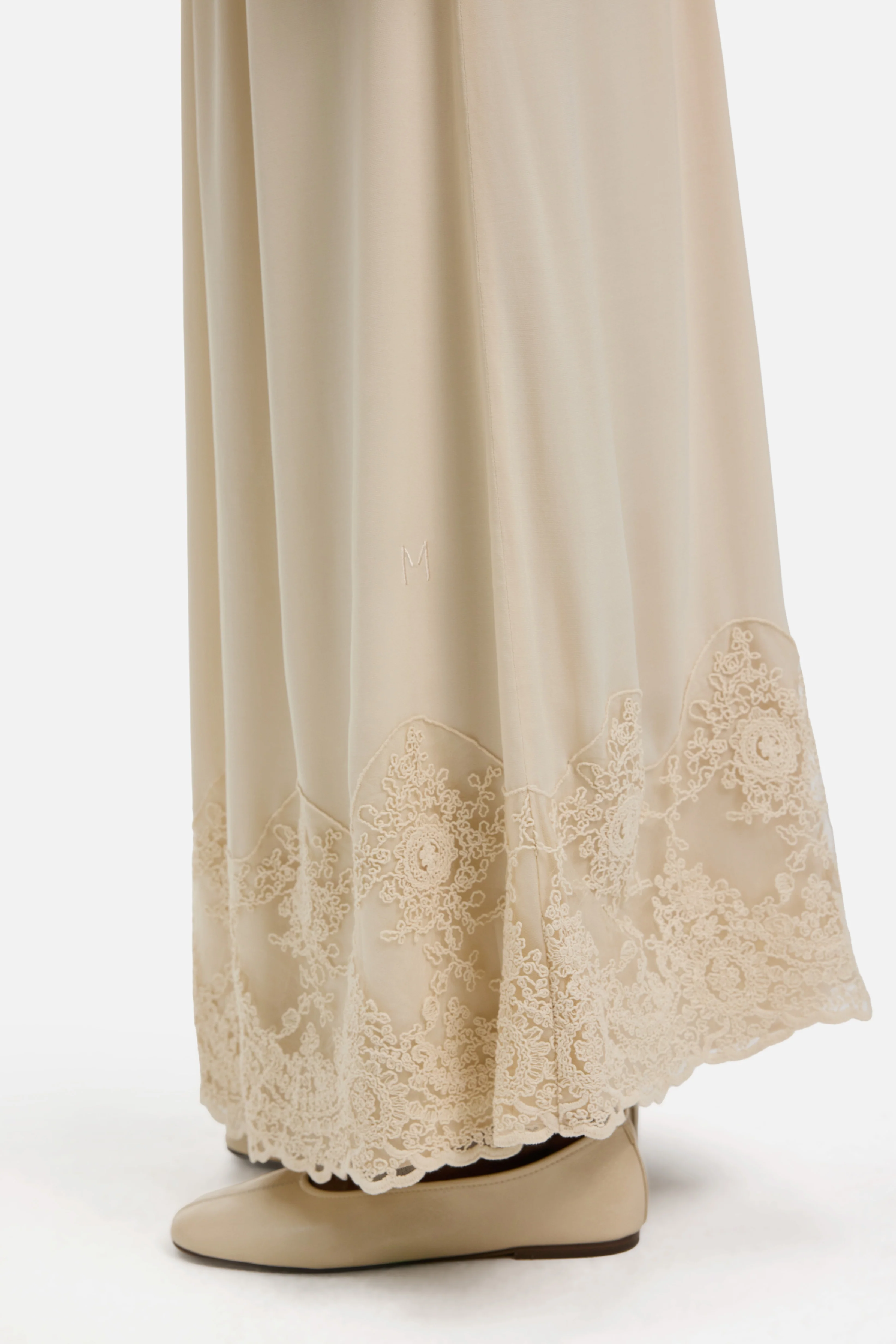 Lace Detailed Skirt | Sand - Image 4