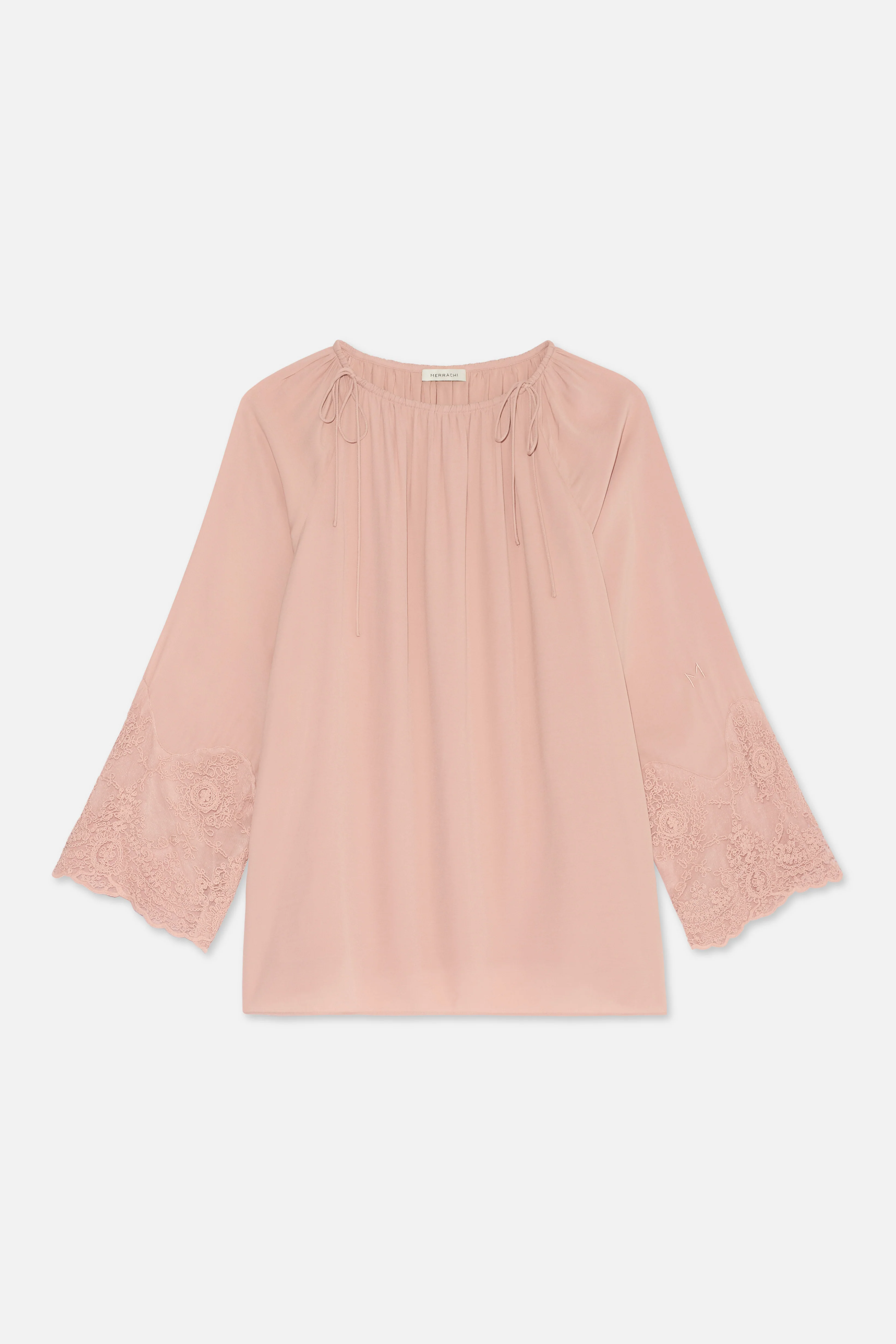 Lace Detailed Top | Deep Rose - Image 5