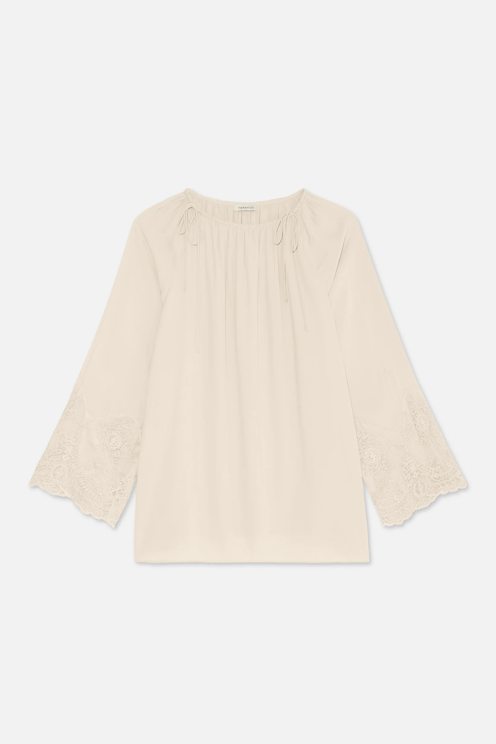 Lace Detailed Top | Sand - Image 5
