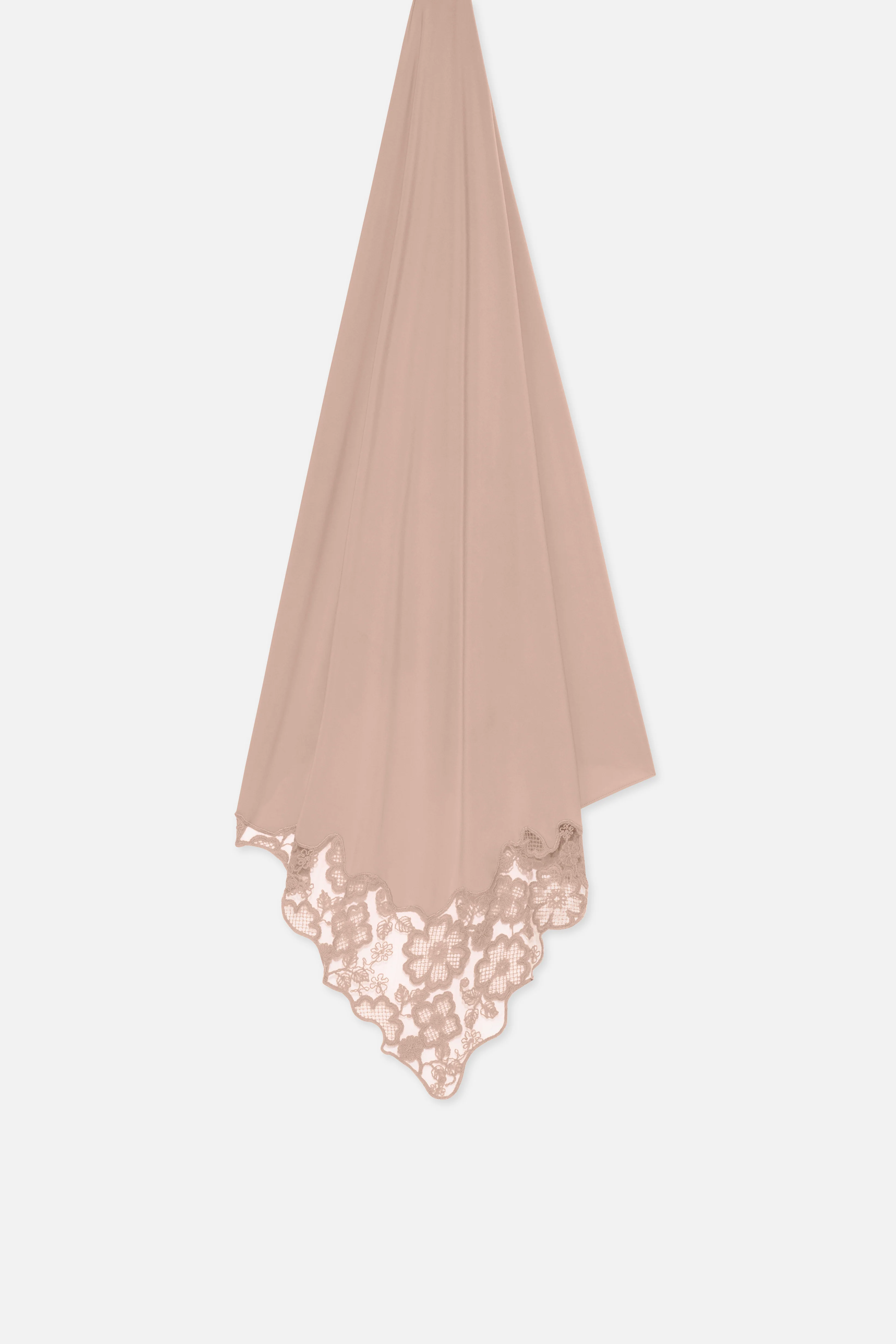 Lace Trim Scarf | Deep Rose - Image 3
