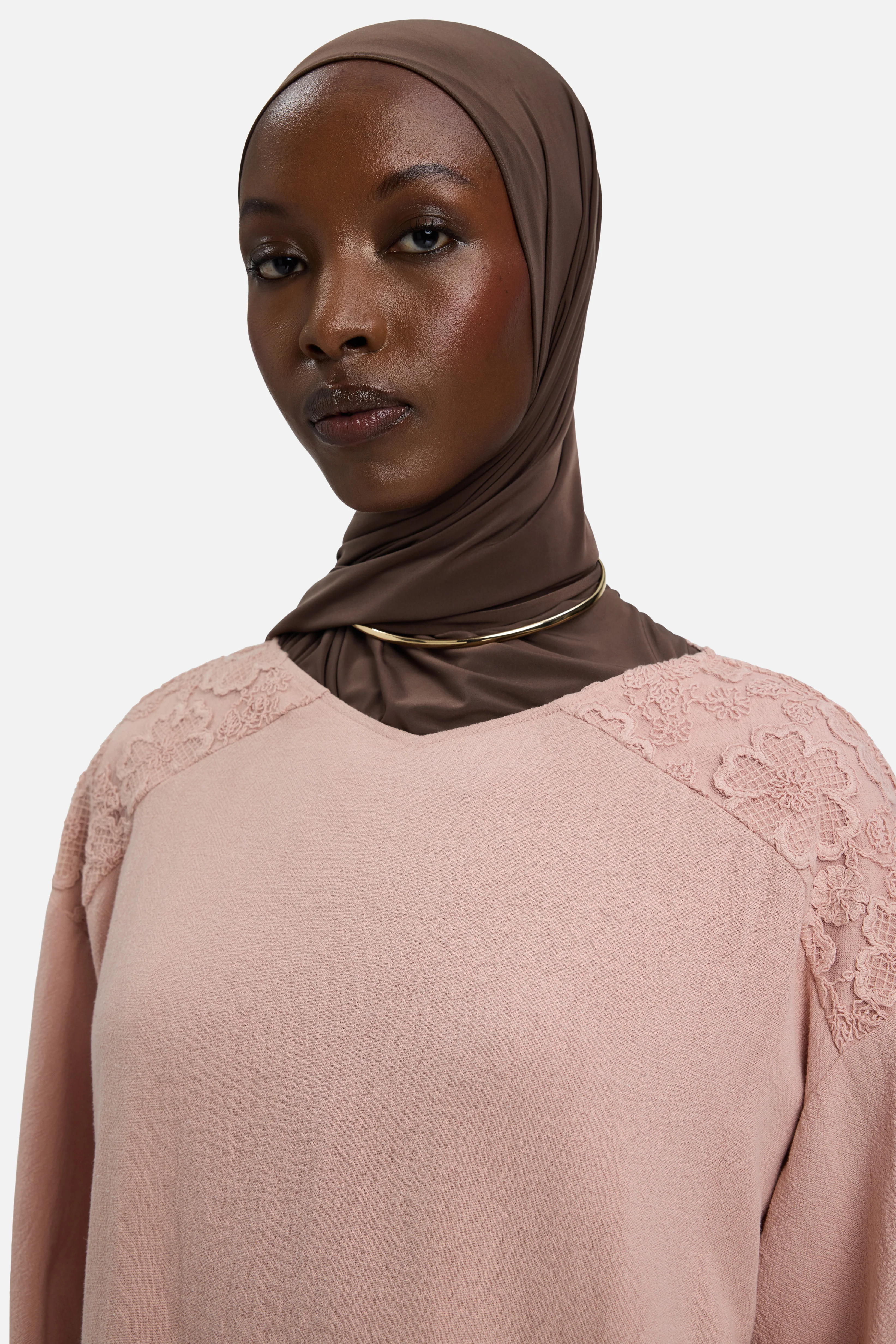 Lace Trim Top | Deep Rose - Image 3