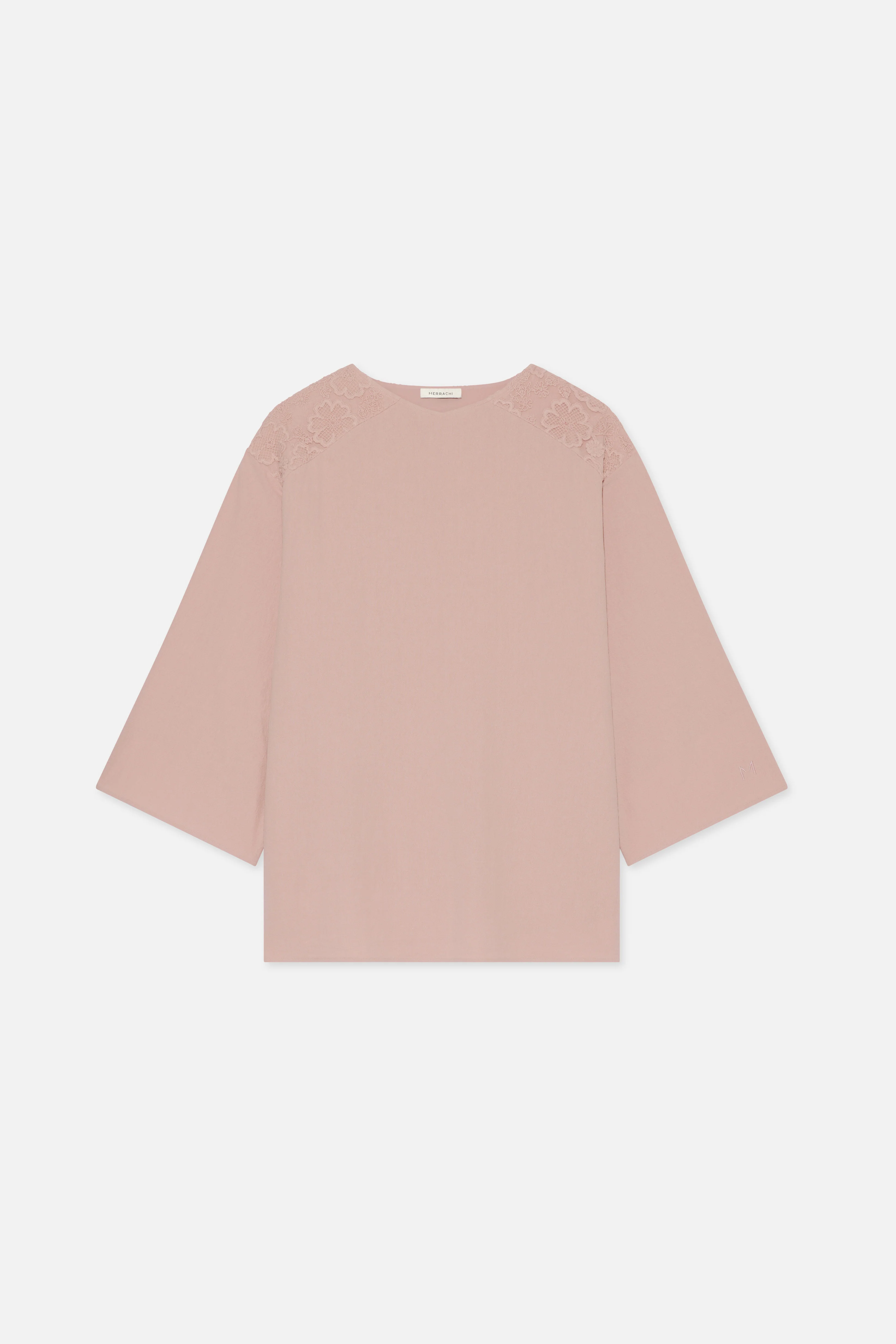 Lace Trim Top | Deep Rose - Image 5