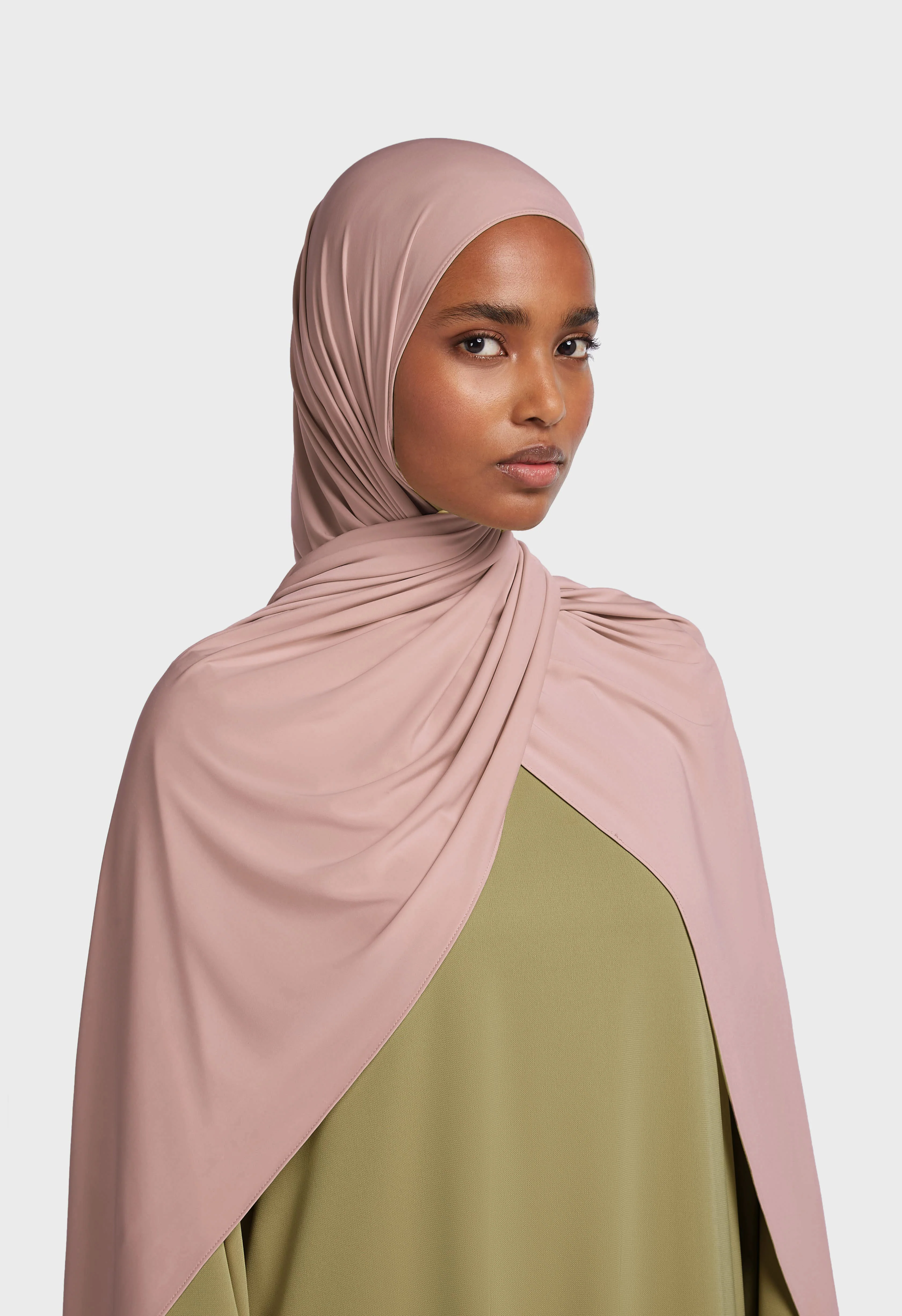Liquid Jersey Scarf | Ash Rose - Image 2