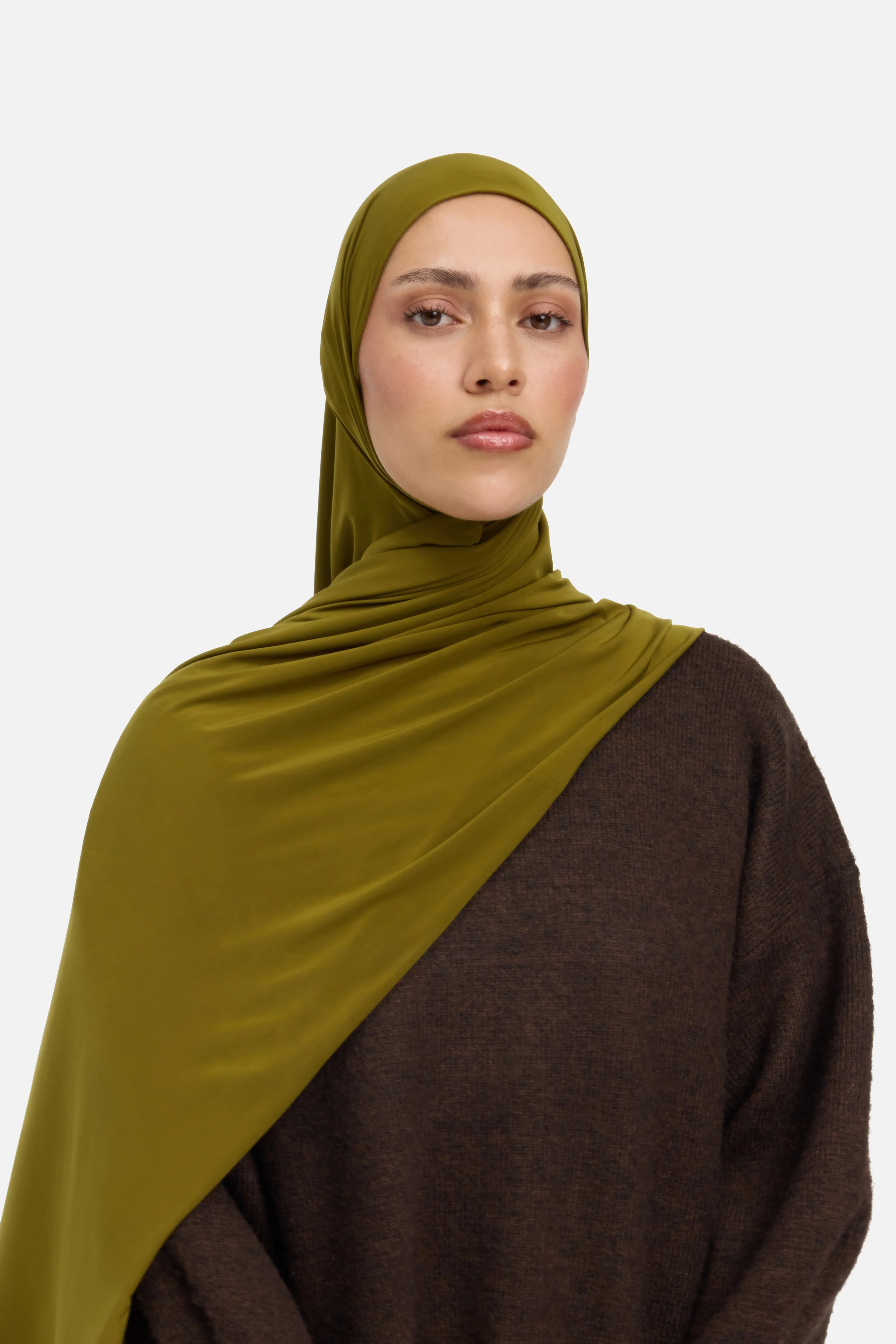 Liquid Jersey Scarf | Basil - Image 2