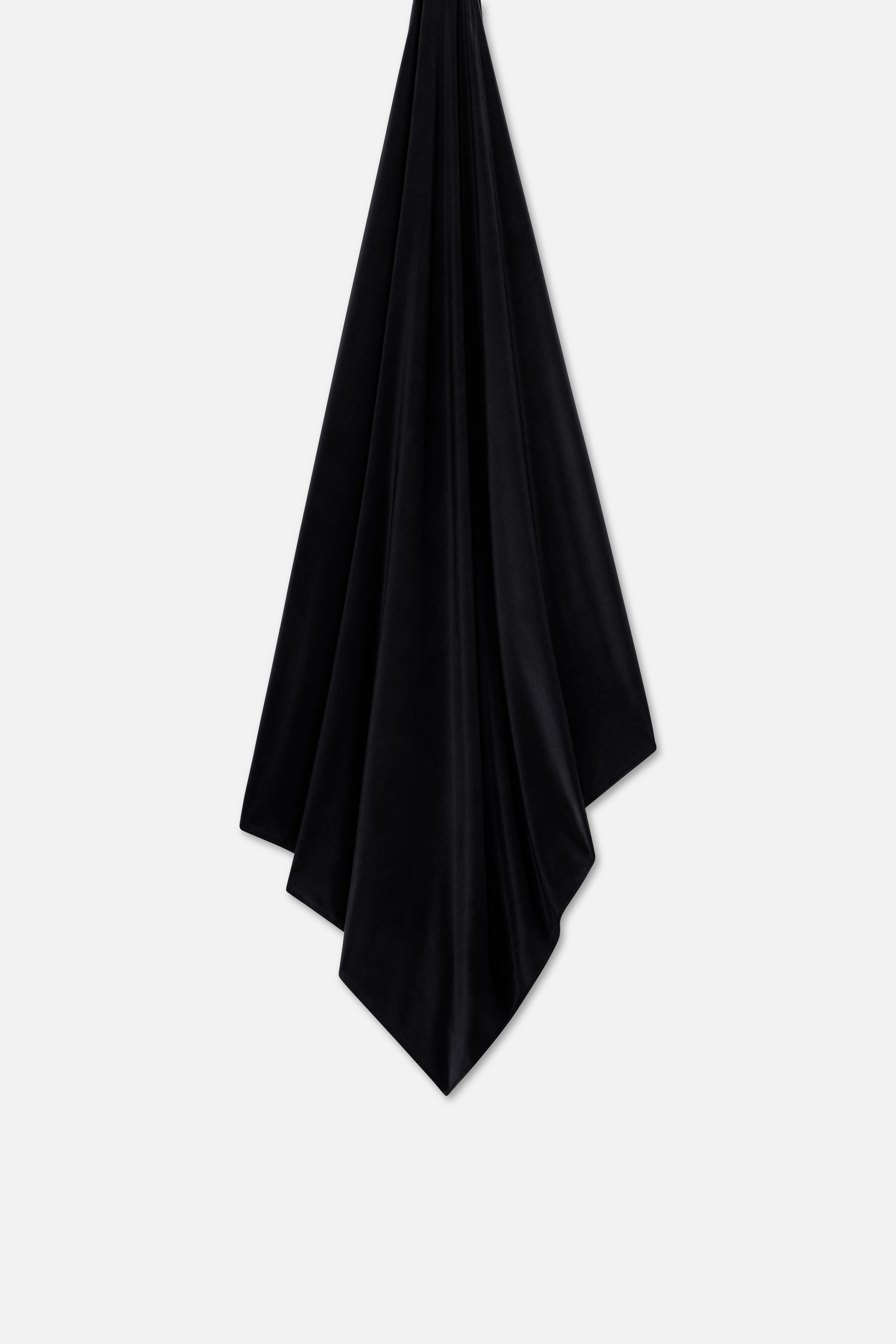 Liquid Jersey Scarf | Black - Image 3