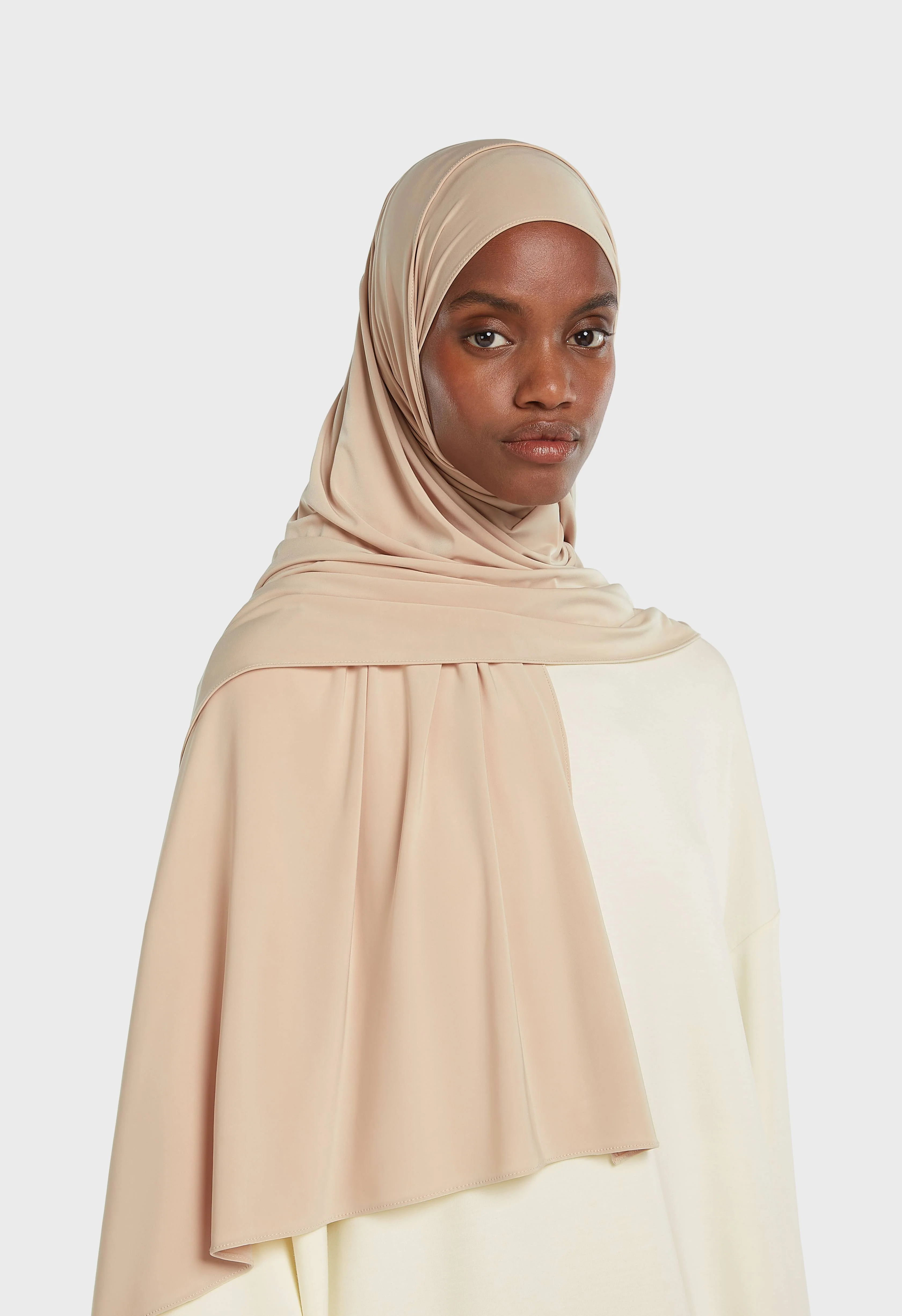 Liquid Jersey Scarf | Cappuccino - Image 2